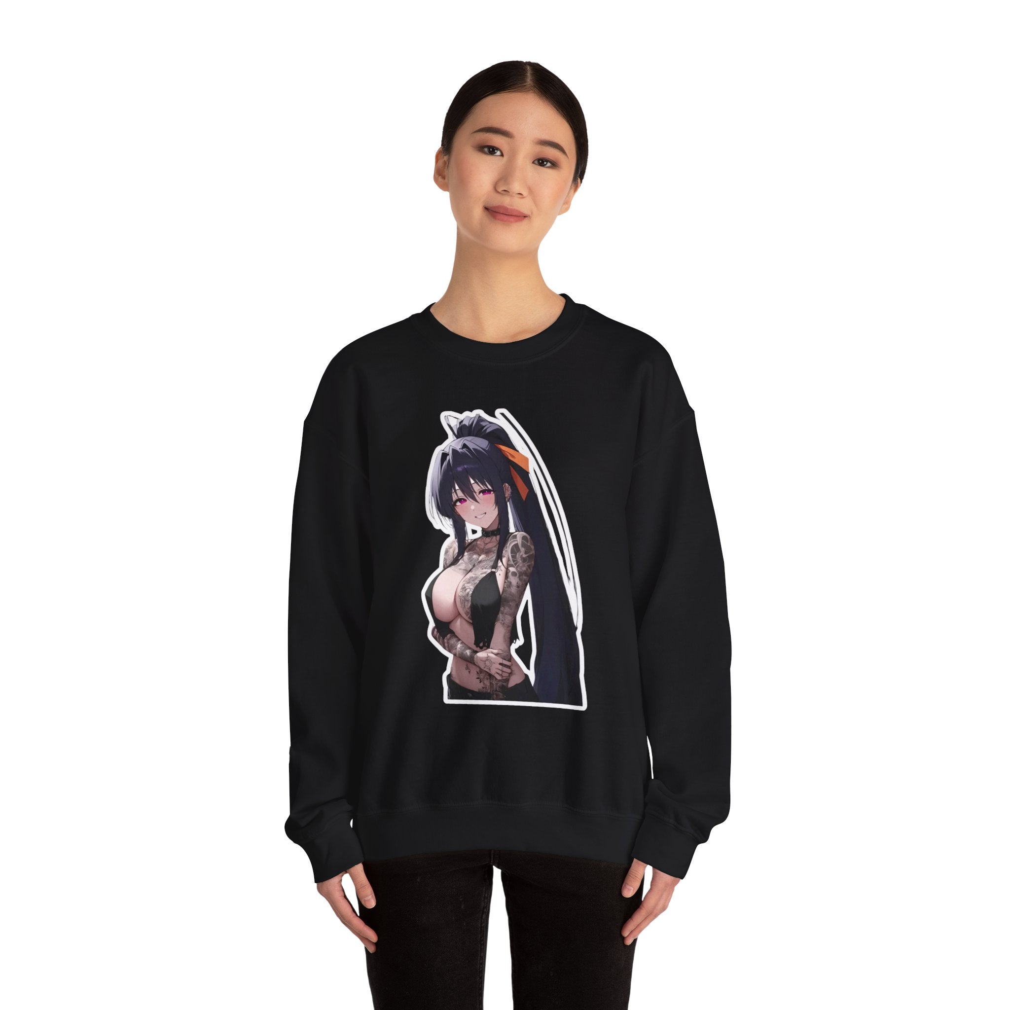 Akeno Himejima Gothic Tattooed Unisex Heavy Blend™ Crewneck Sweatshirt