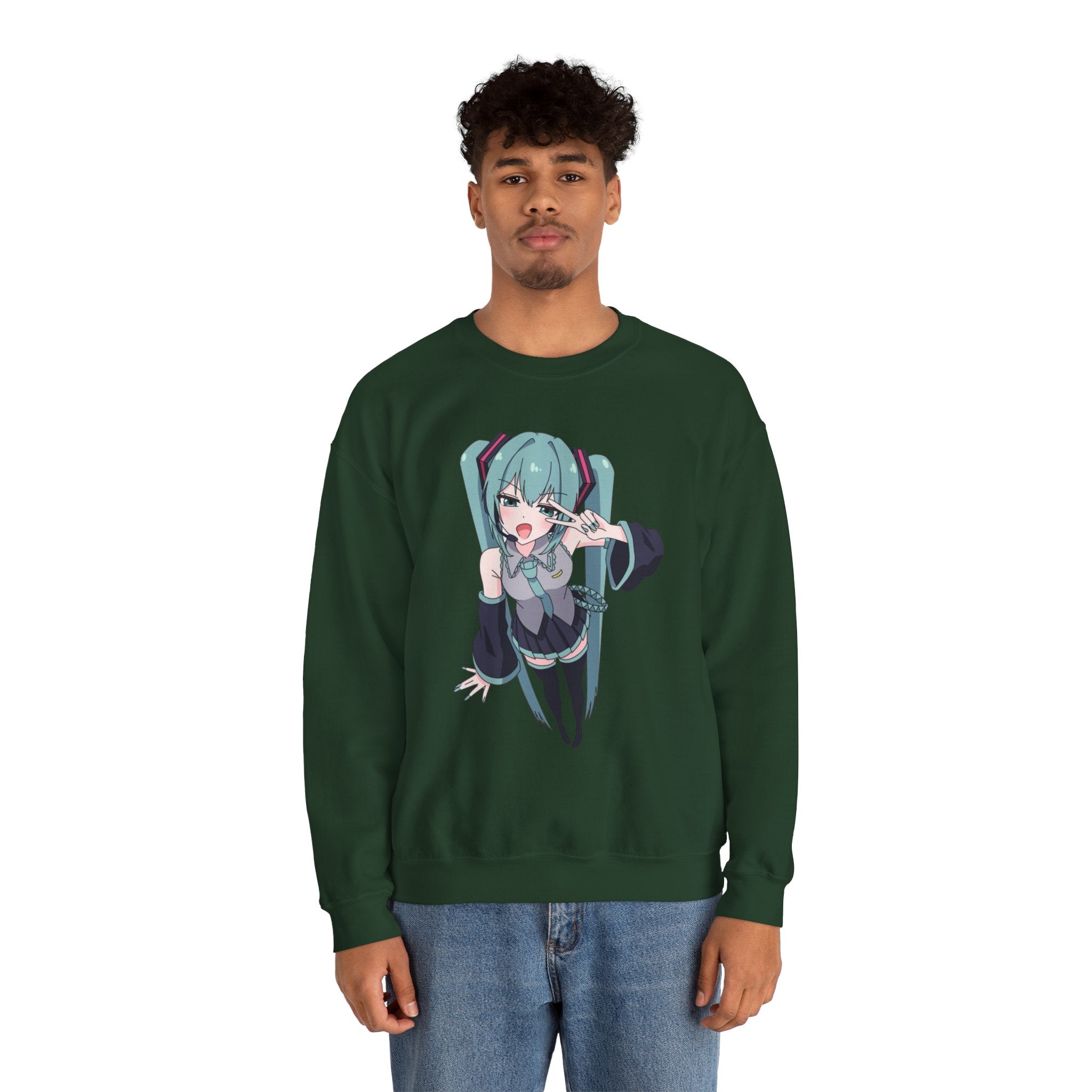 Hatsune Miku Unisex Heavy Blend™ Crewneck Sweatshirt