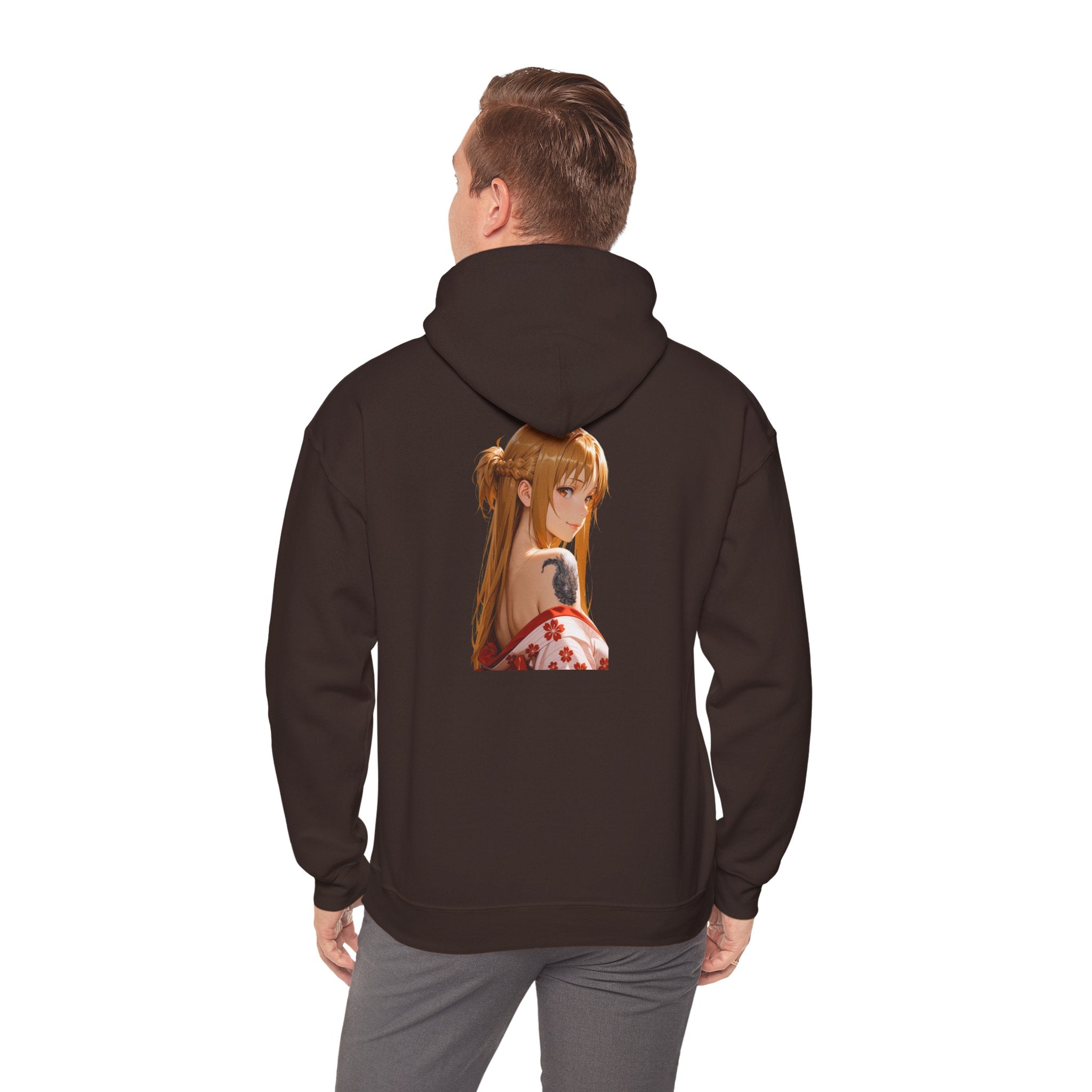 Asuna Kimono Tattoo Unisex Heavy Blend™ Hooded Sweatshirt