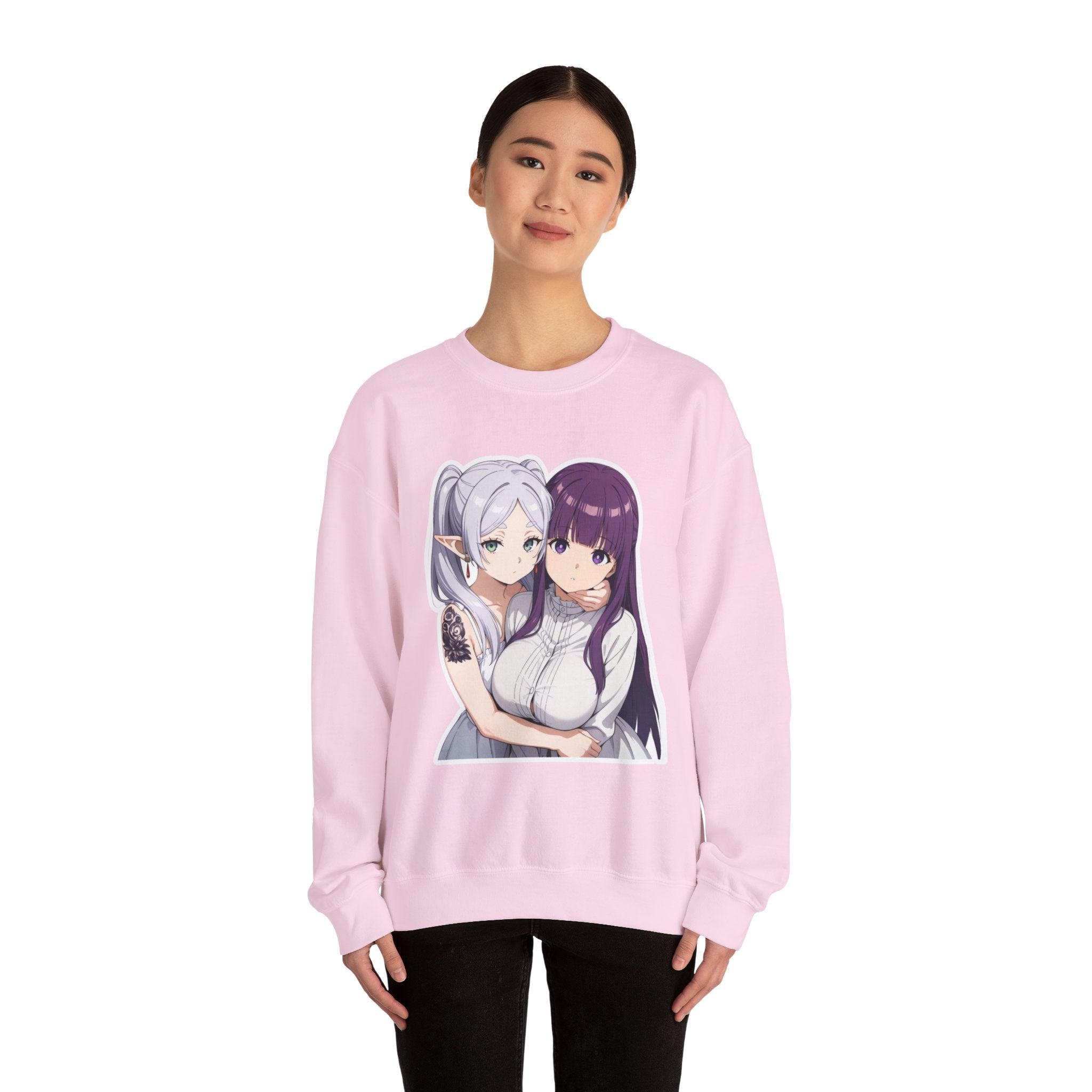 Fern x Frieren Waifu Unisex Heavy Blend™ Crewneck Sweatshirt