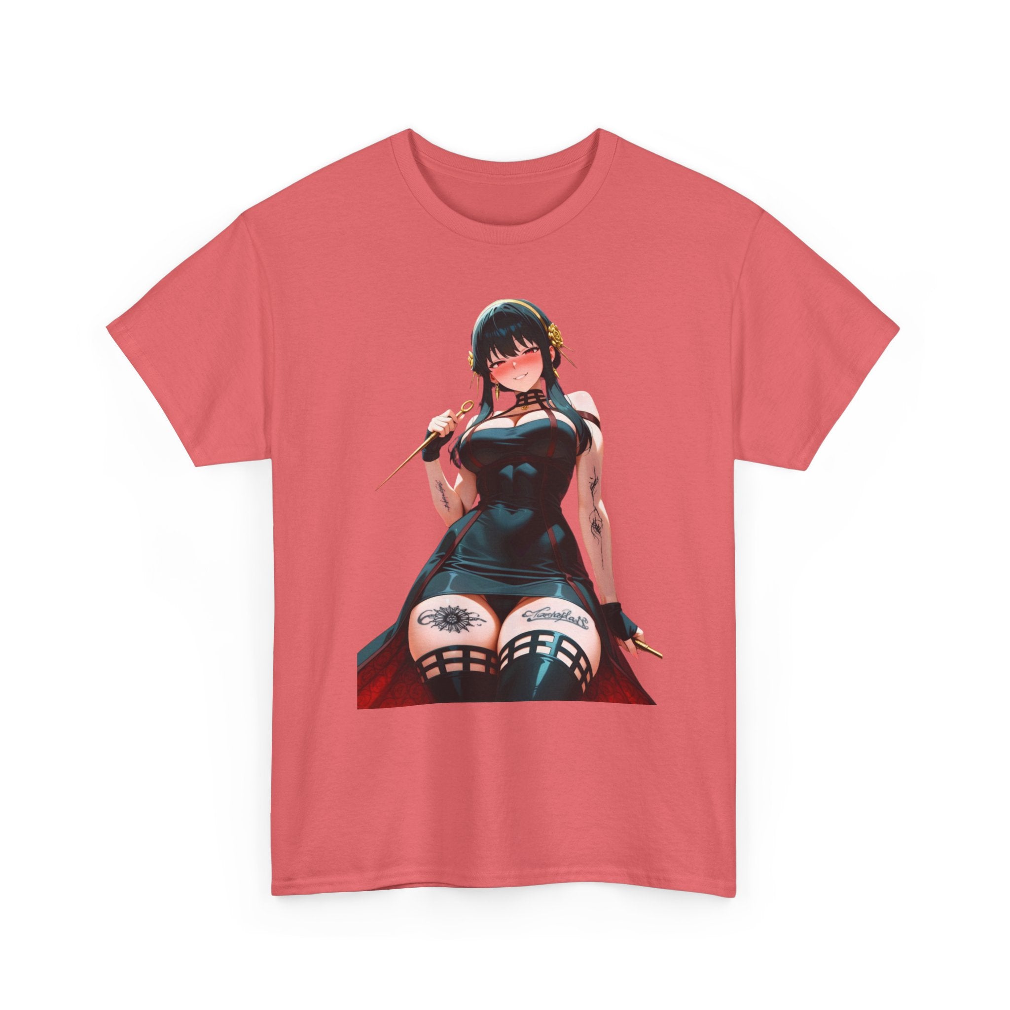 Yor Forger Assassin Gothic Tattooed Unisex Heavy Cotton Tee