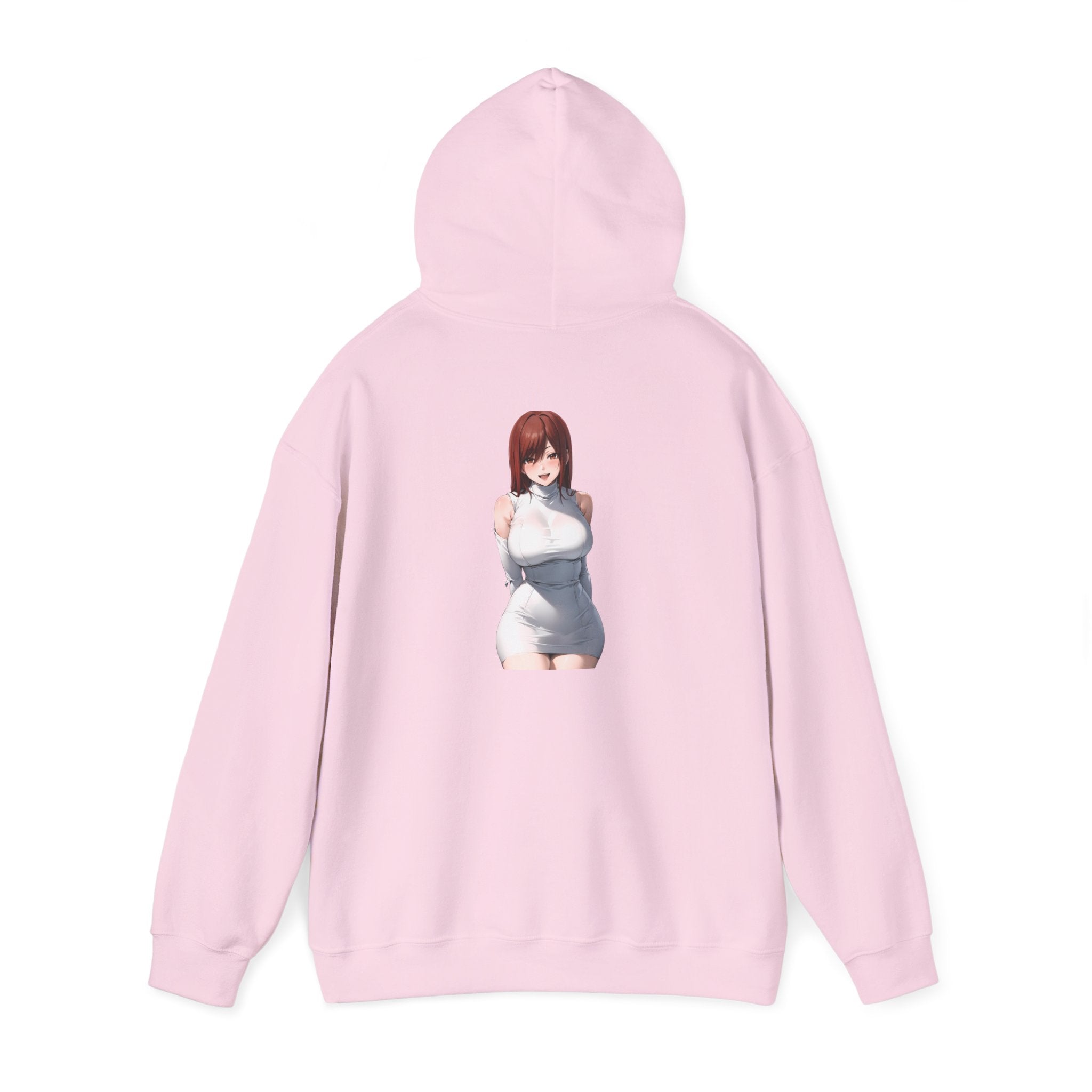 Ezra Scarlet Charming White Dress Anime Unisex Heavy Blend™ Hooded Sweatshirt