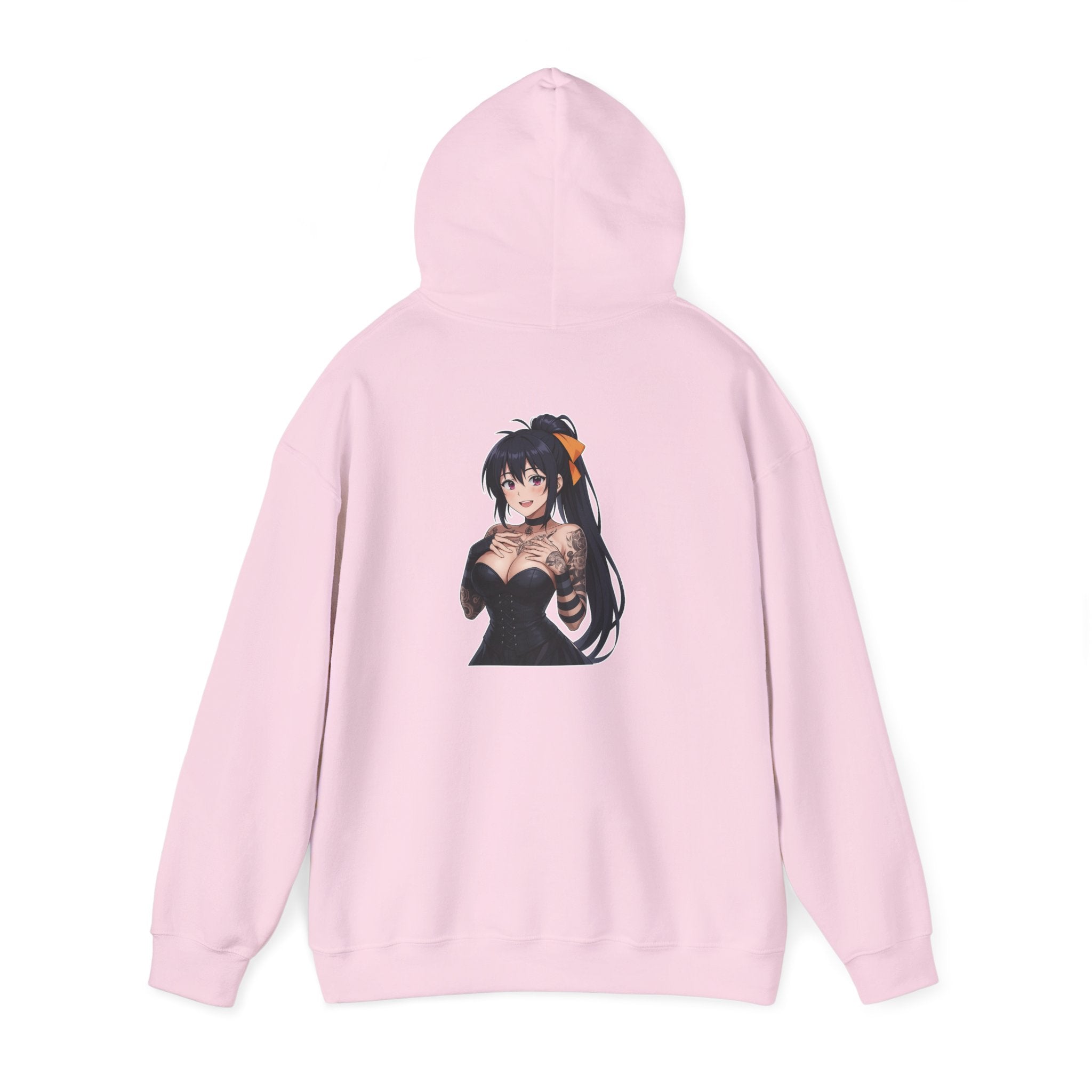 Gothic Style Akeno Himejima Tattoed Waifu Unisex Heavy Blend™ Hooded Sweatshirt