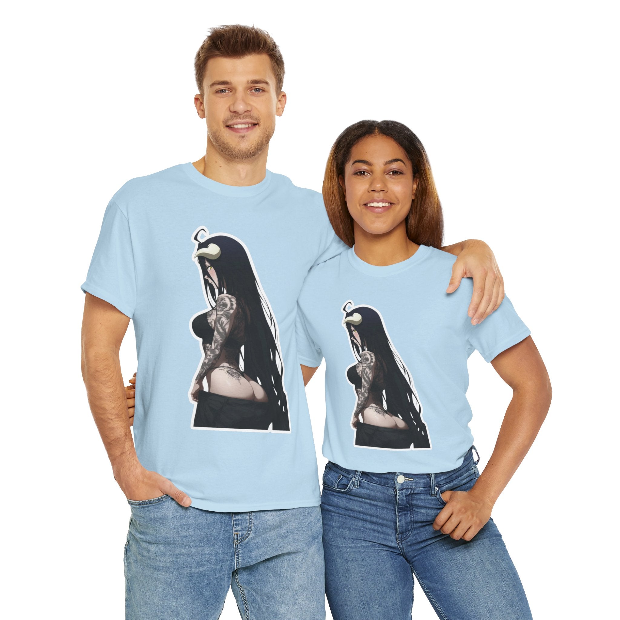 Albedo From Overlord Gothic Tattooed Unisex Heavy Cotton Tee
