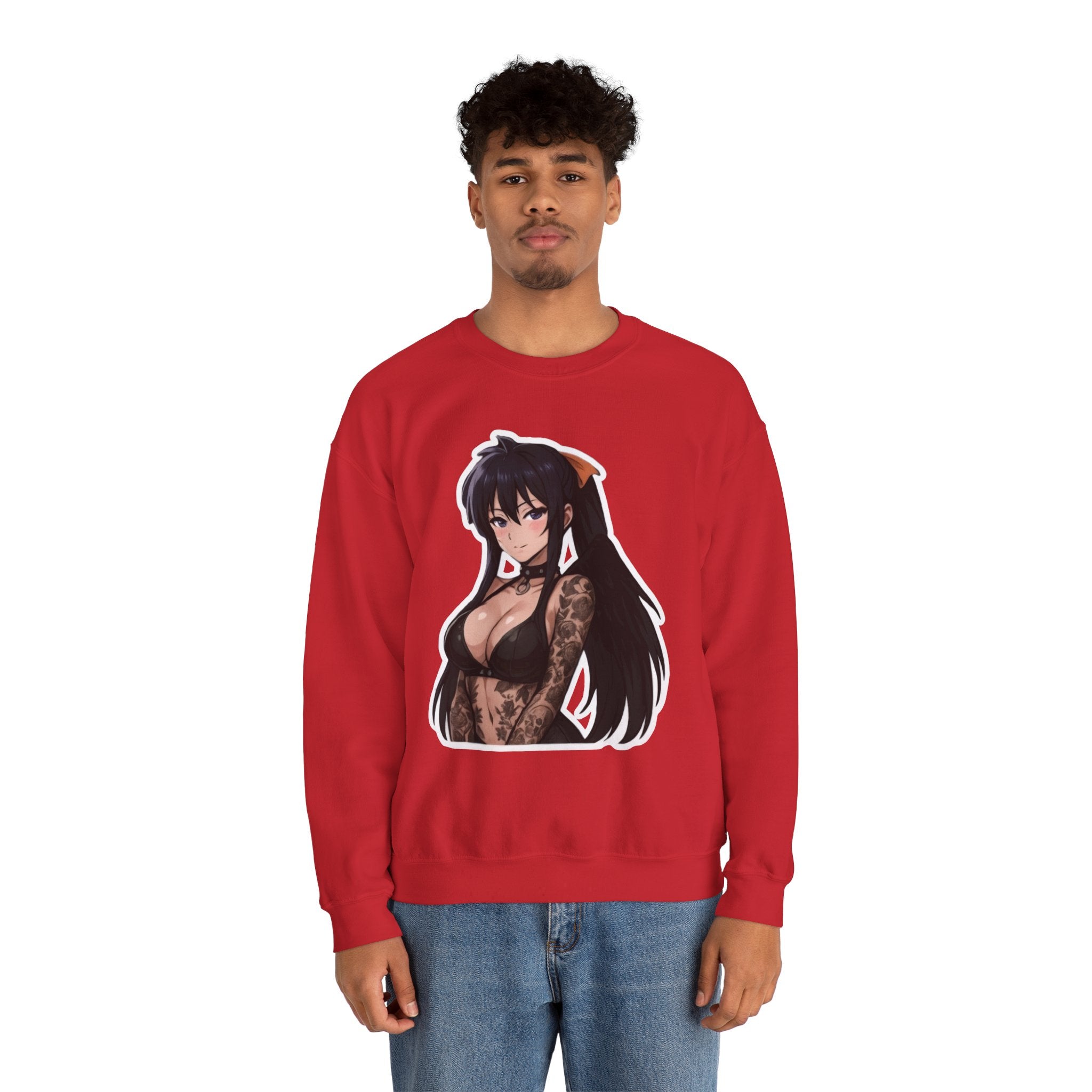 Akeno Himejima Unisex Heavy Blend™ Crewneck Sweatshirt