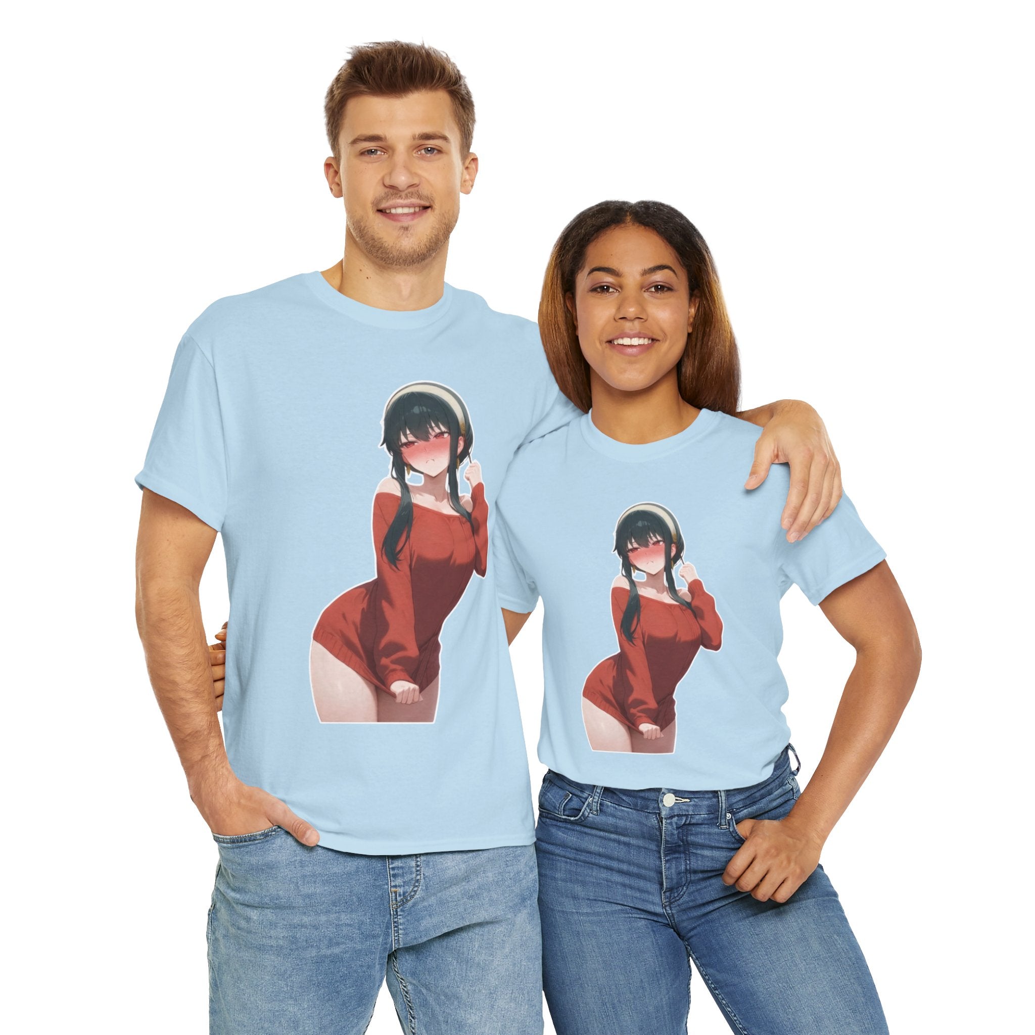 Yor Forger Blushing Waifu Unisex Heavy Cotton Tee