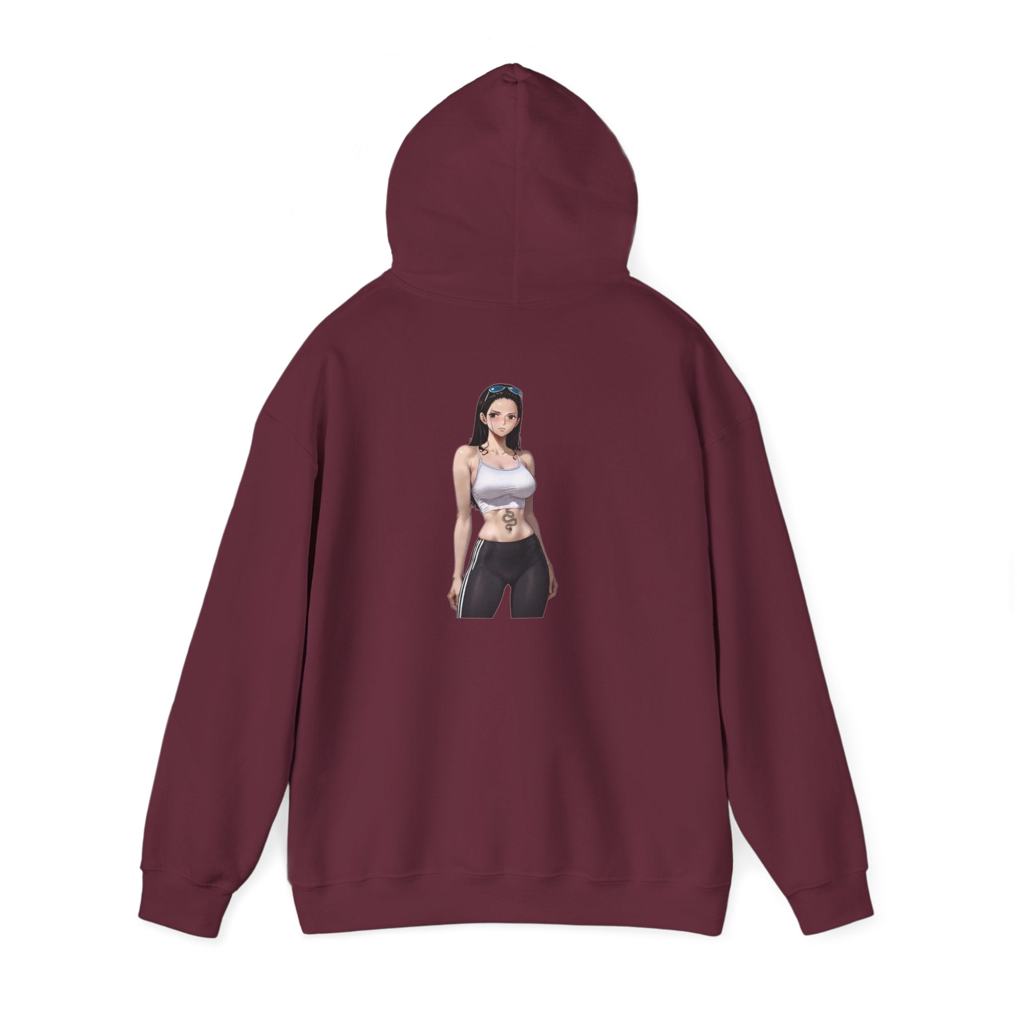 Nico Robin Sporty Snake Tattoo Anime Unisex Heavy Blend™ Hooded Sweatshirt