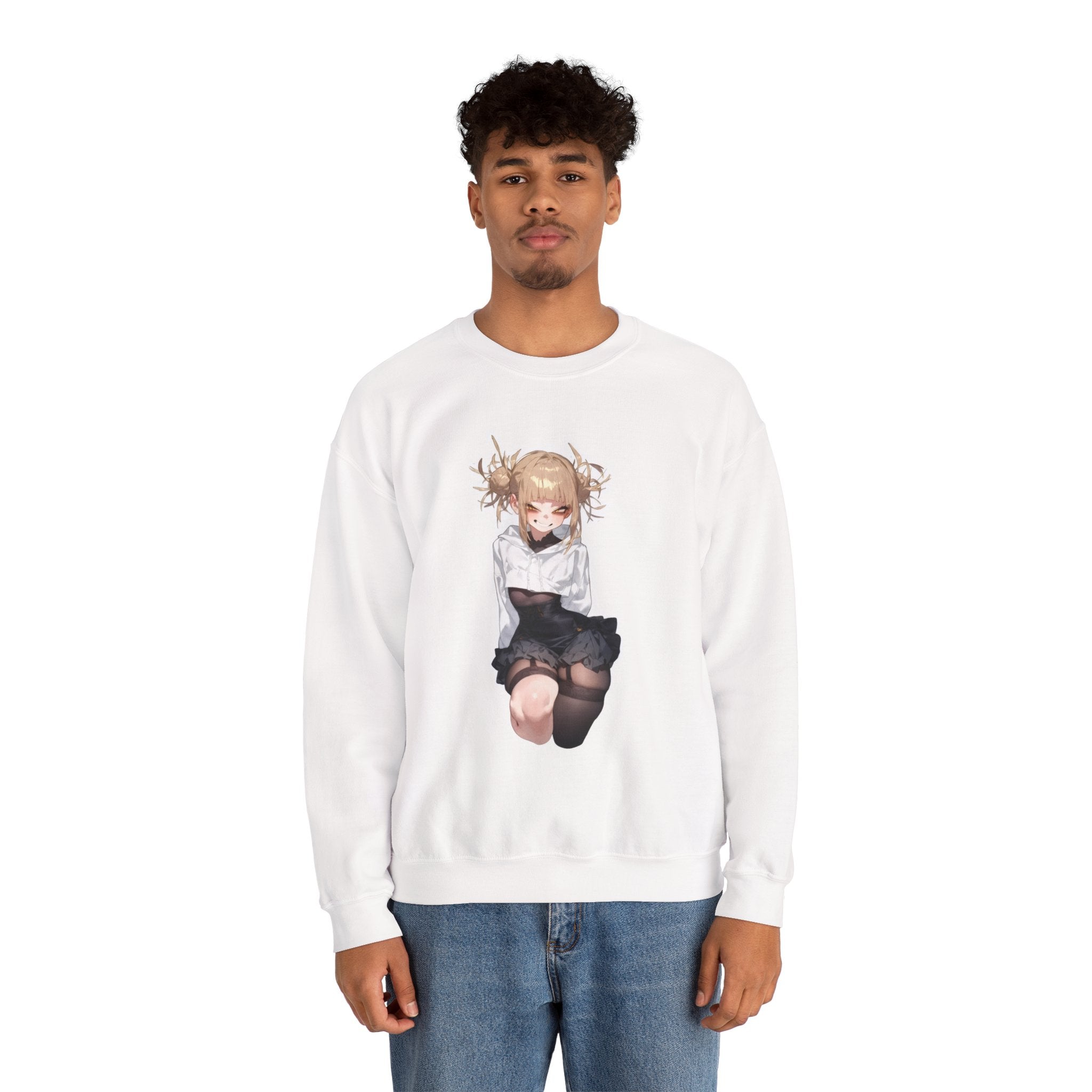Himiko Toga Crazy Aesthetic Unisex Heavy Blend™ Crewneck Sweatshirt
