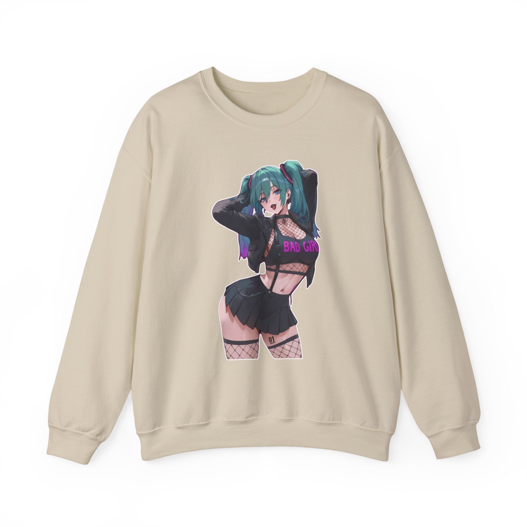 Hatsune Miku Baddie Unisex Heavy Blend™ Crewneck Sweatshirt
