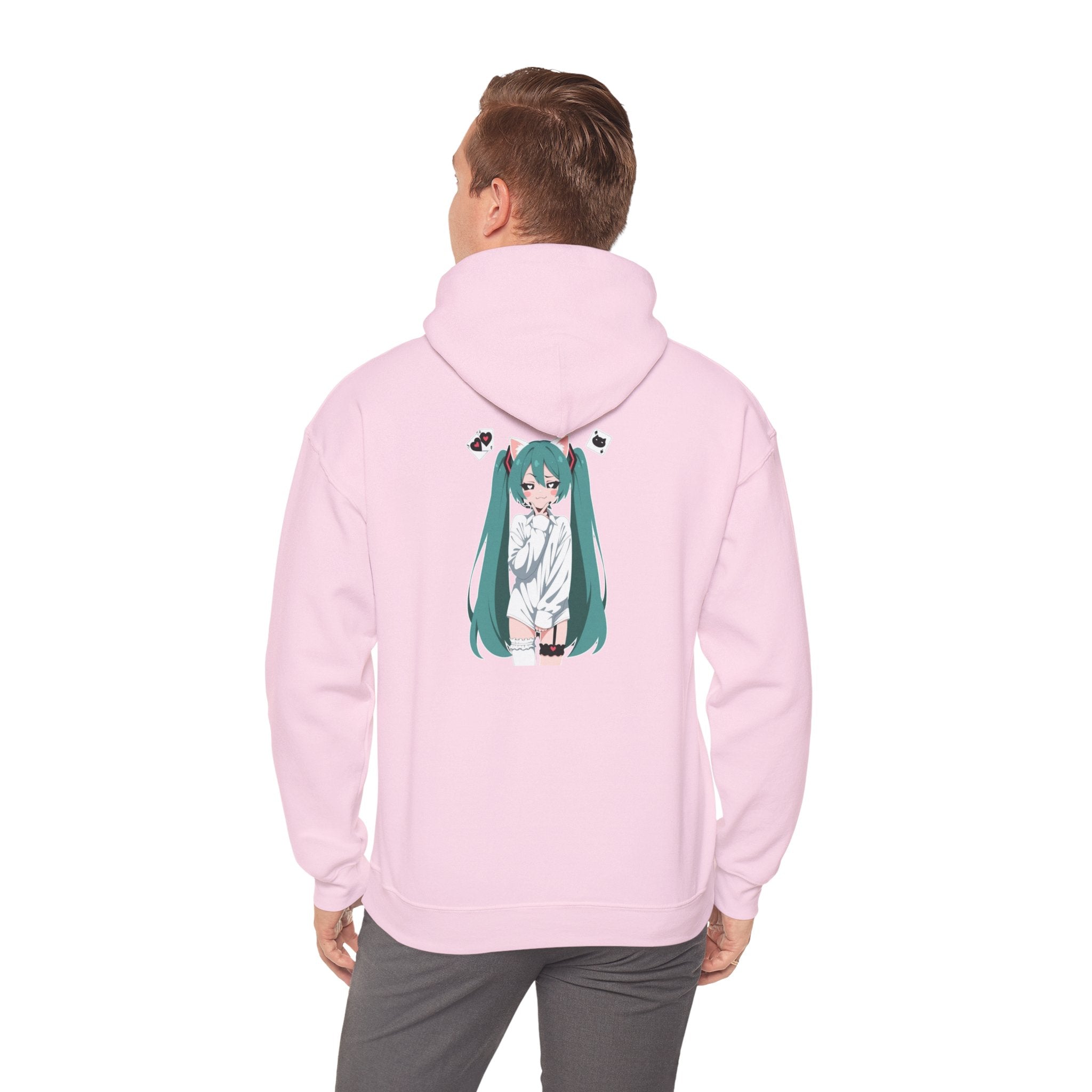 Hatsune Miku Catgirl Cute Unisex Heavy Blend™ Hooded Sweatshirt