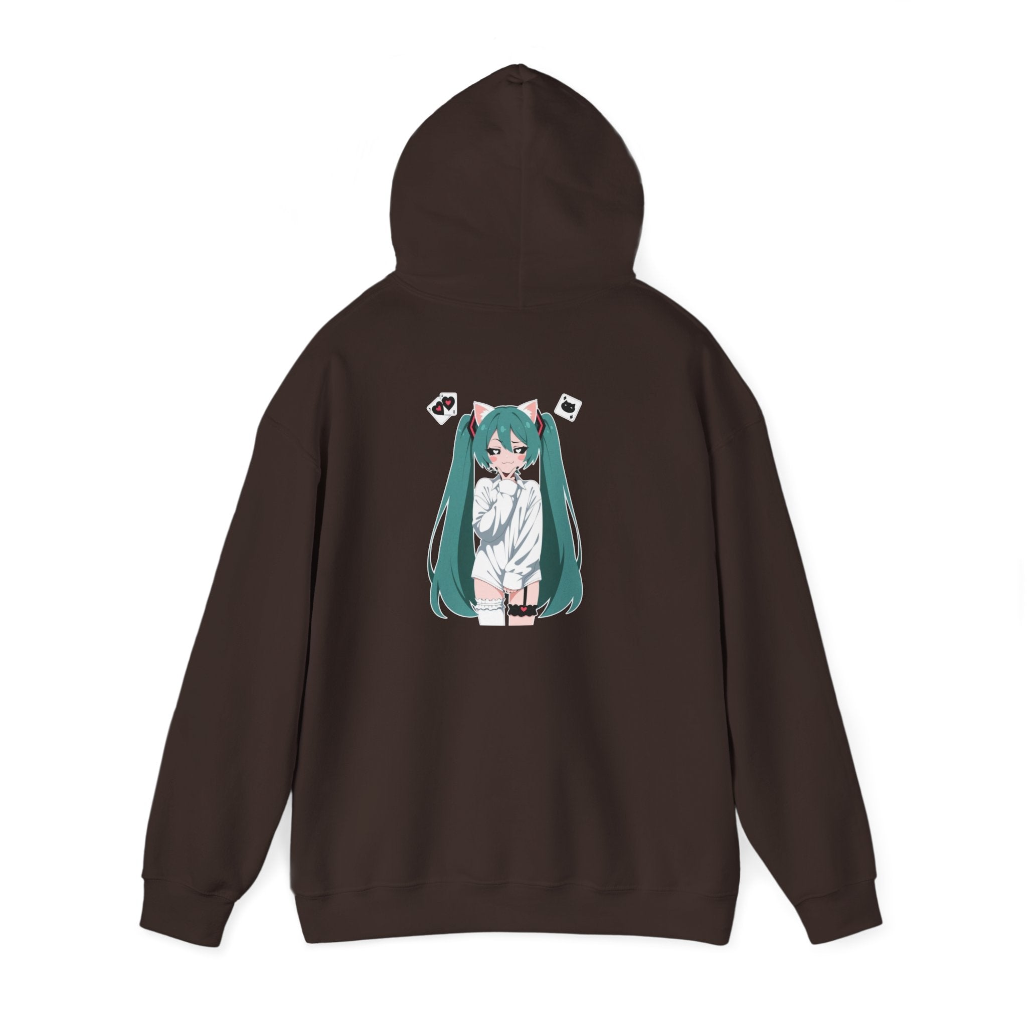 Hatsune Miku Catgirl Cute Unisex Heavy Blend™ Hooded Sweatshirt