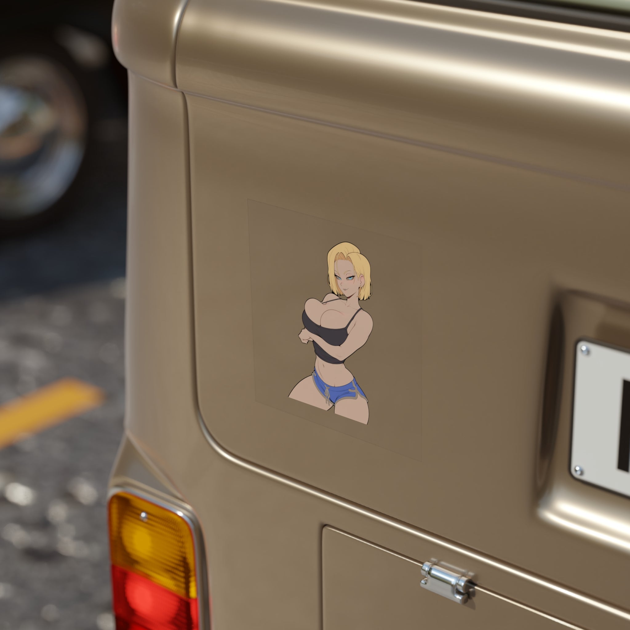 Android 18 Cansual Sexy Waifu Sticker