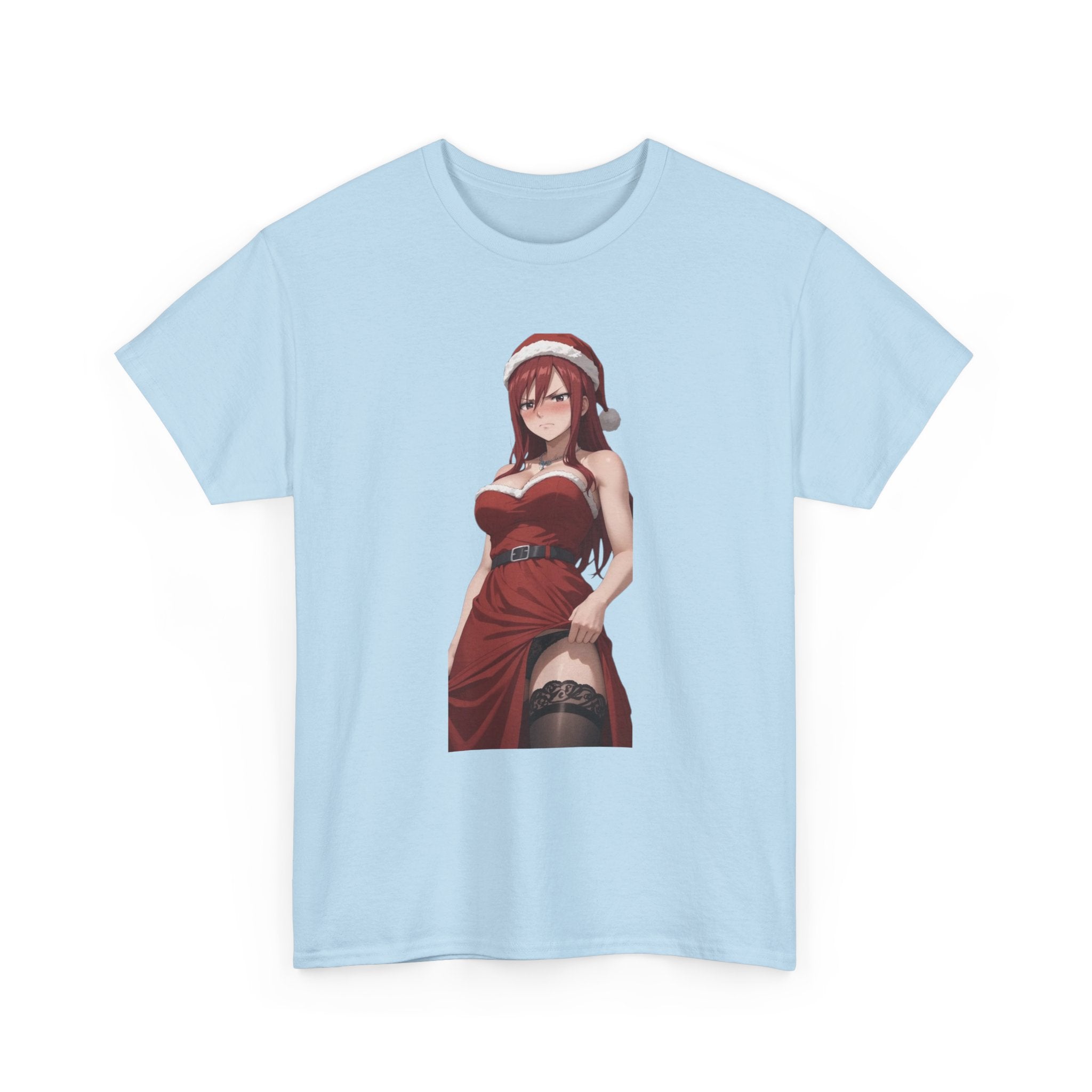 Ezra Scarlet Christmas Themed Angry Anime Unisex Heavy Cotton Tee