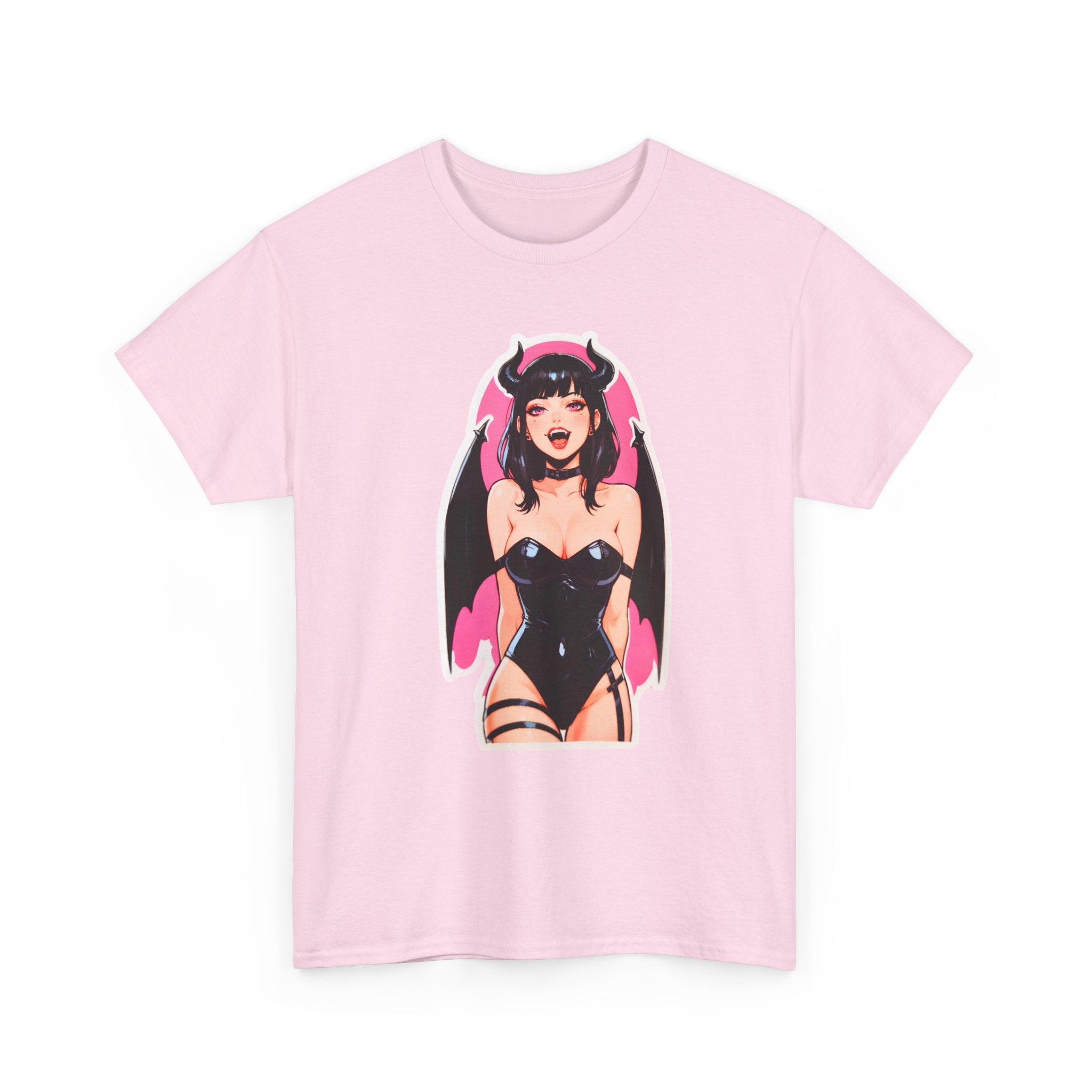 Succubus Ahegao Dark Gothic Unisex Heavy Cotton Tee