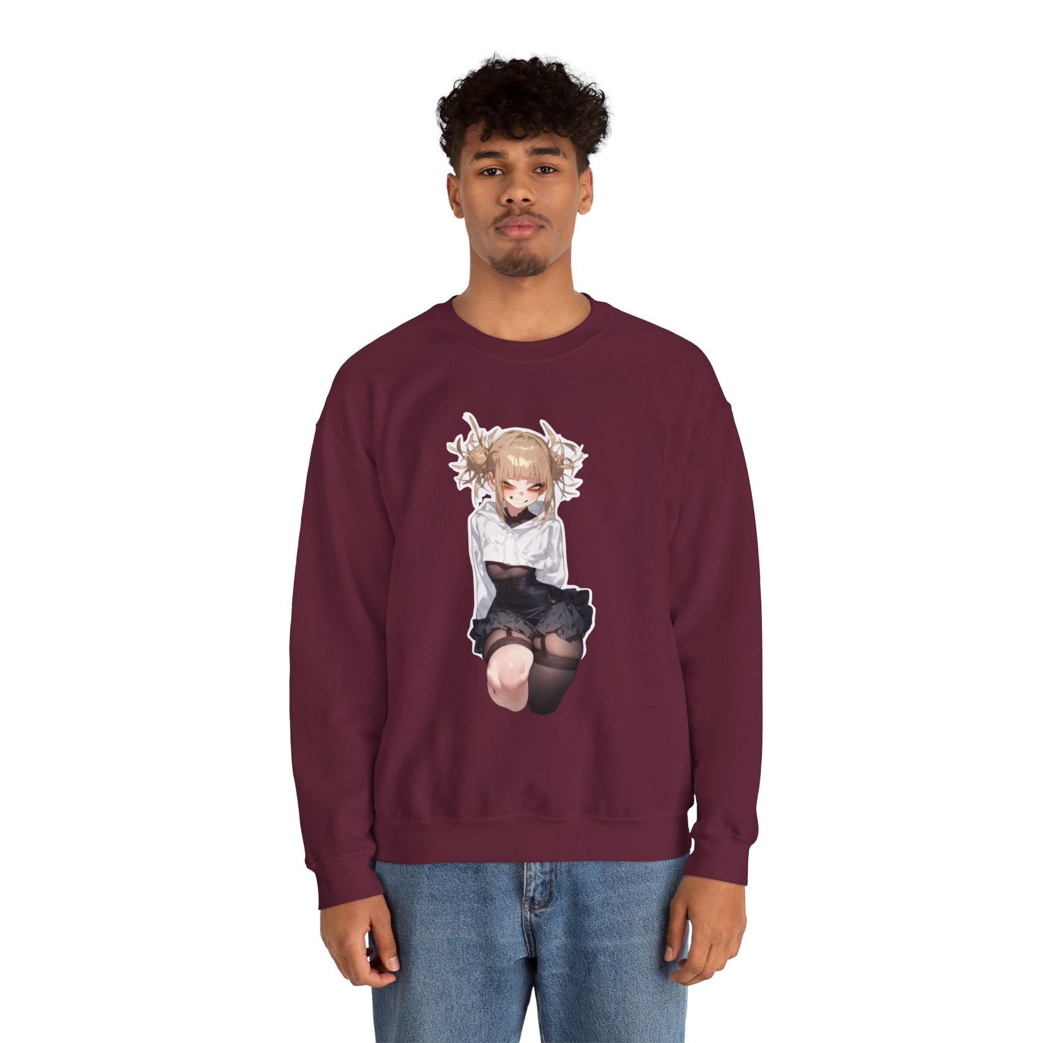 Himiko Toga Crazy Aesthetic Unisex Heavy Blend™ Crewneck Sweatshirt