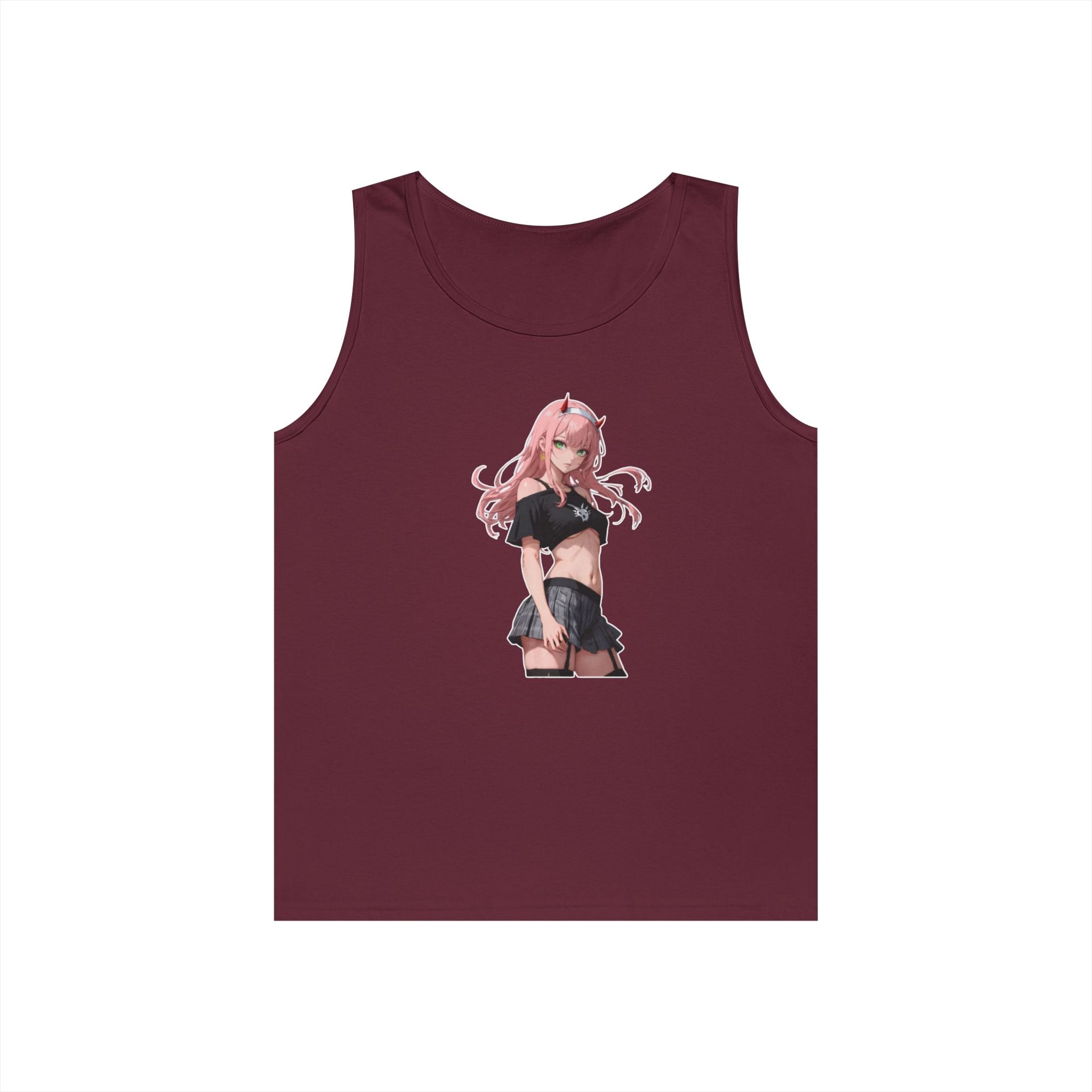 Zero Two Streetwear Style Heavy Cotton Tank Top