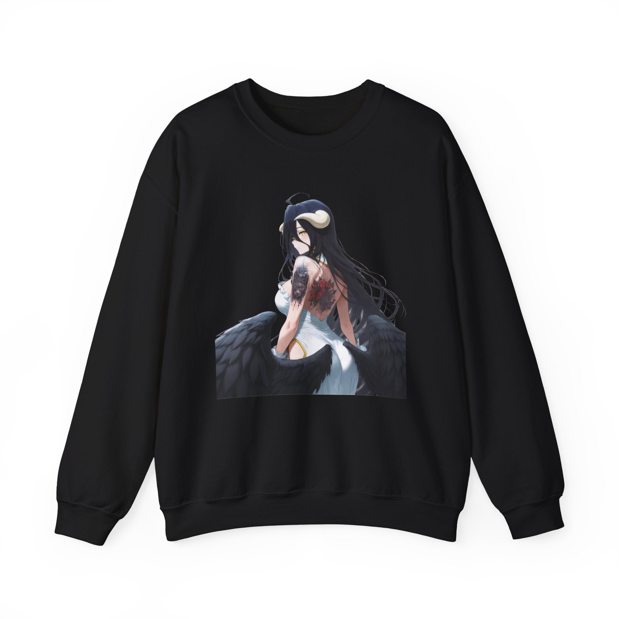 Gothic Albedo Overlord Waifu Unisex Heavy Blend™ Crewneck Sweatshirt