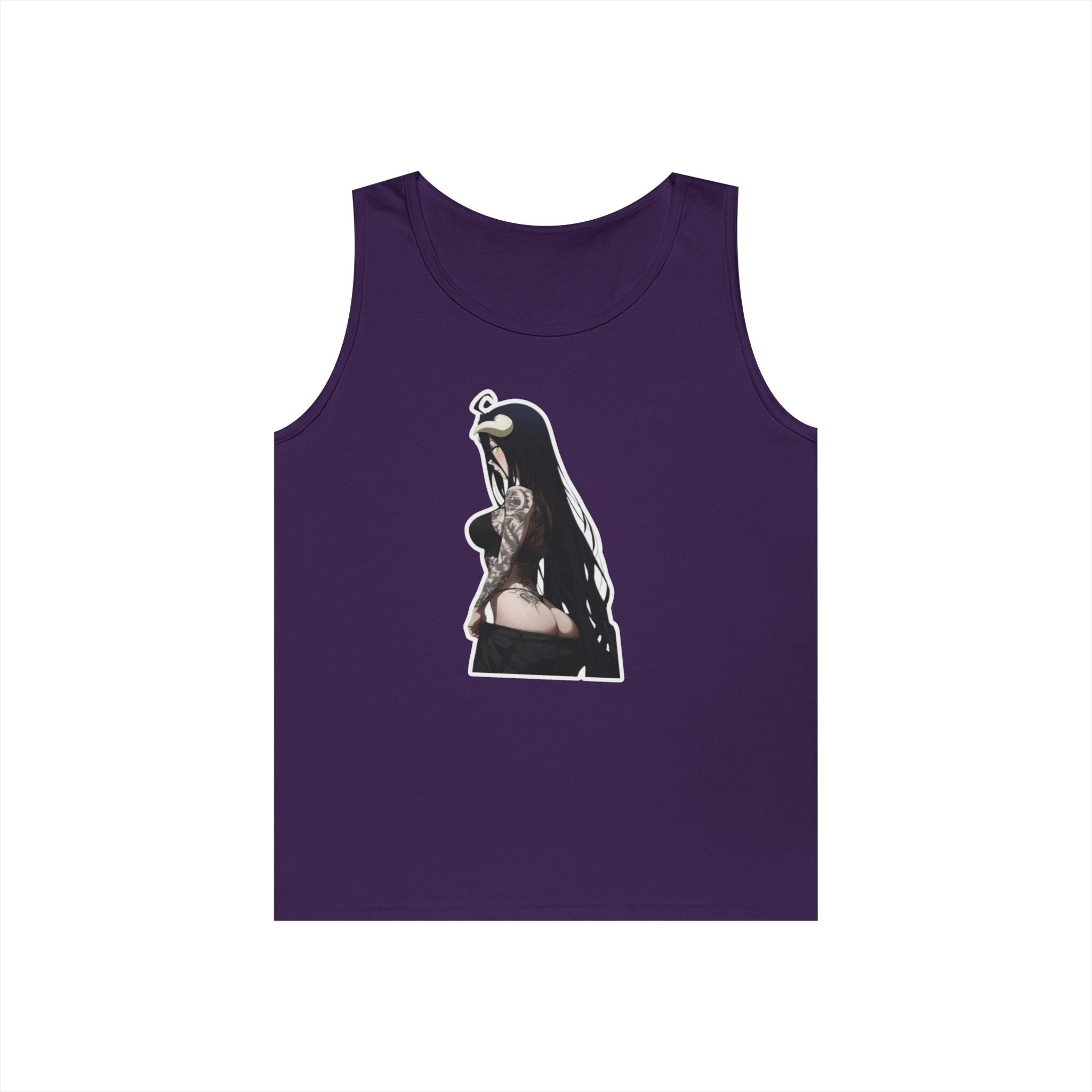 Albedo From Overlord Gothic Tattooed Heavy Cotton Tank Top