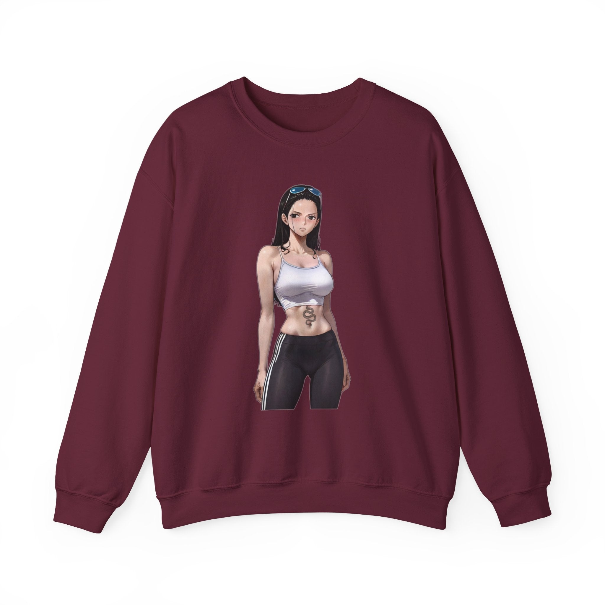 Copy of Nico Robin Catgirl Casual Anime Unisex Heavy Blend™ Crewneck Sweatshirt