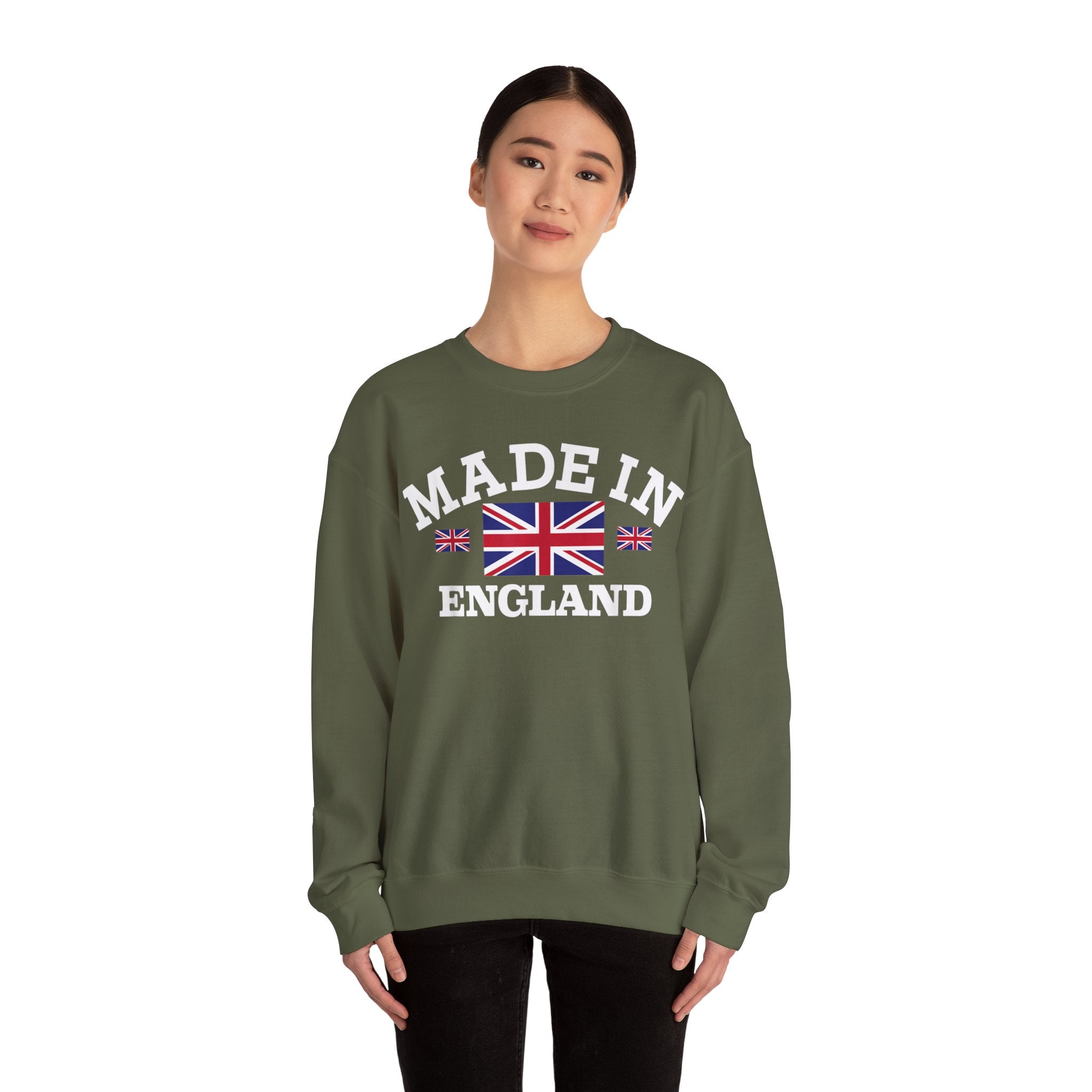 Made in England British Flag Union Jack Unisex Heavy Blend™ Crewneck Sweatshirt
