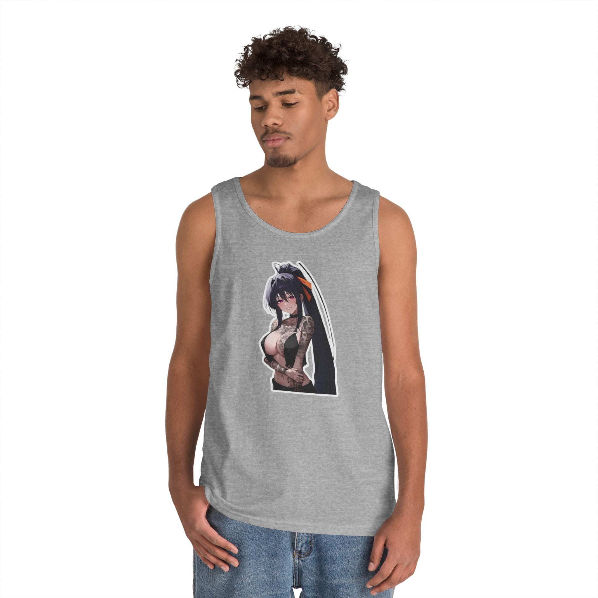 Akeno Himejima Gothic Tattooed Heavy Cotton Tank Top