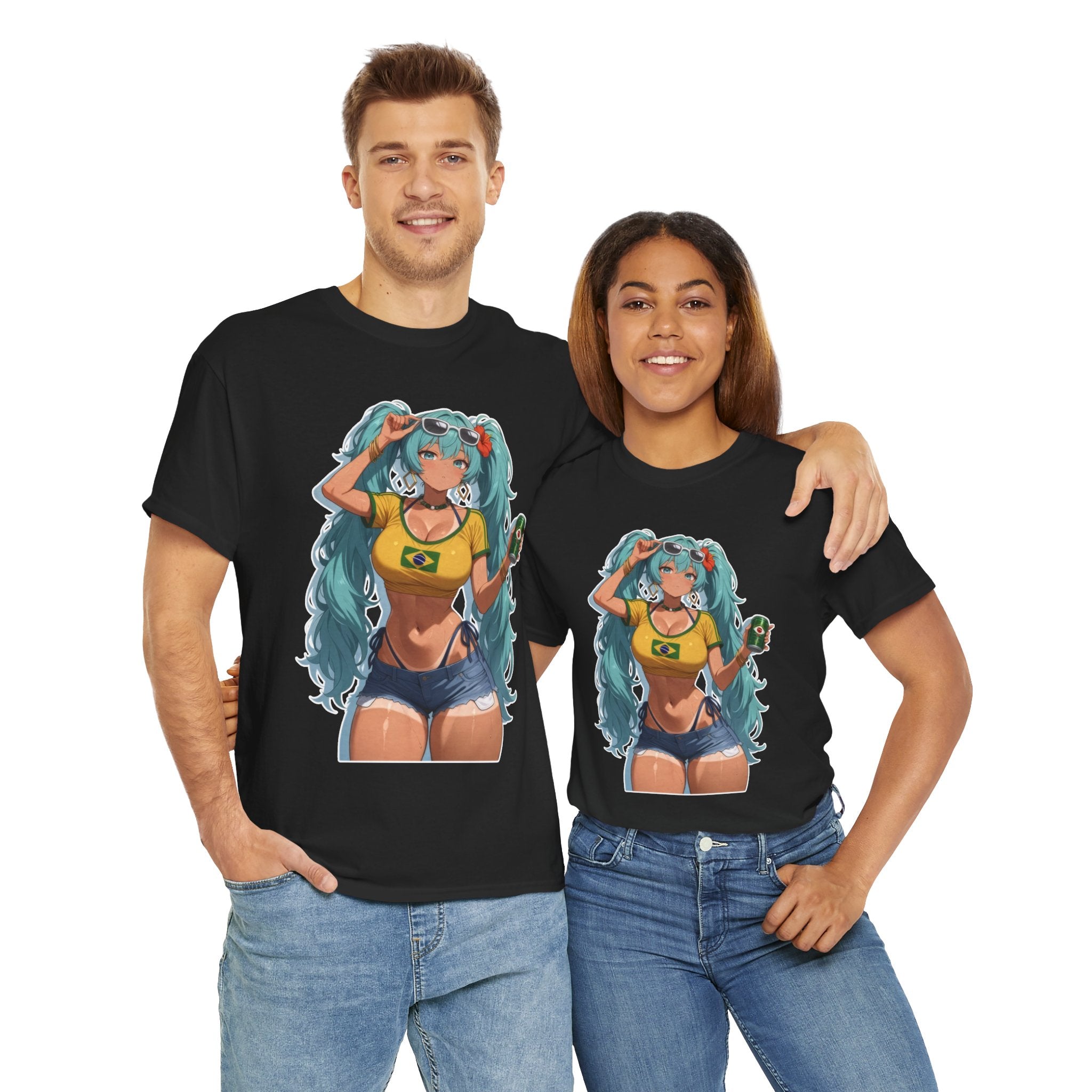 Hatsune Miku Brazil Girl Unisex Heavy Cotton Tee