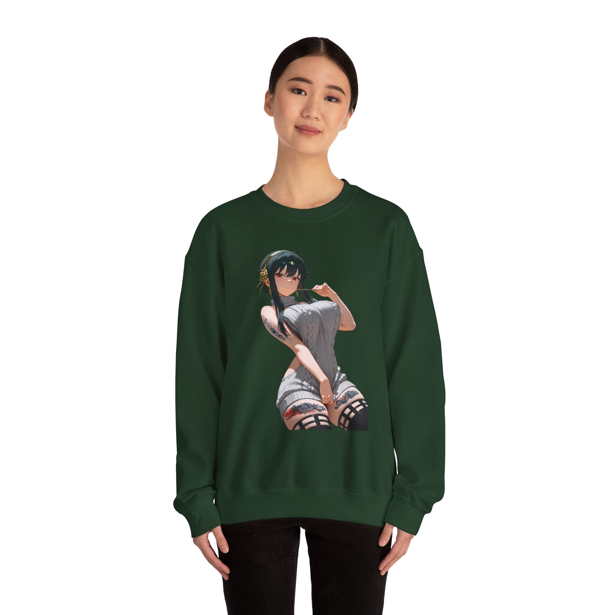 Yor Forger Sexy Tattooed Unisex Heavy Blend™ Crewneck Sweatshirt