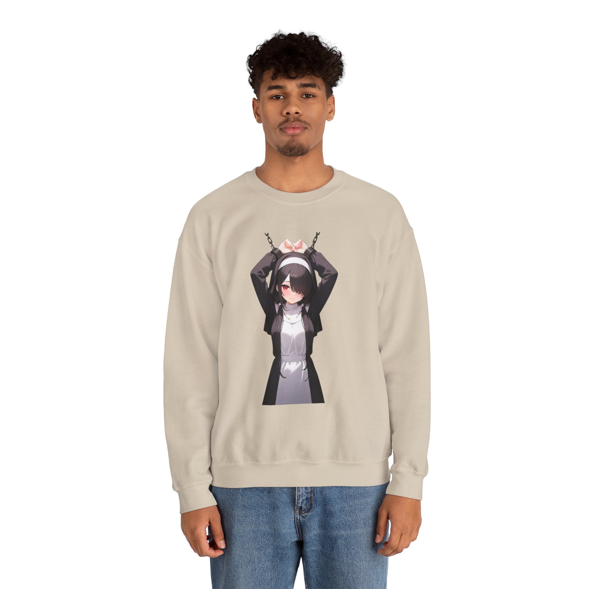 Tokisaki Kurum Nun Gothic Unisex Heavy Blend™ Crewneck Sweatshirt