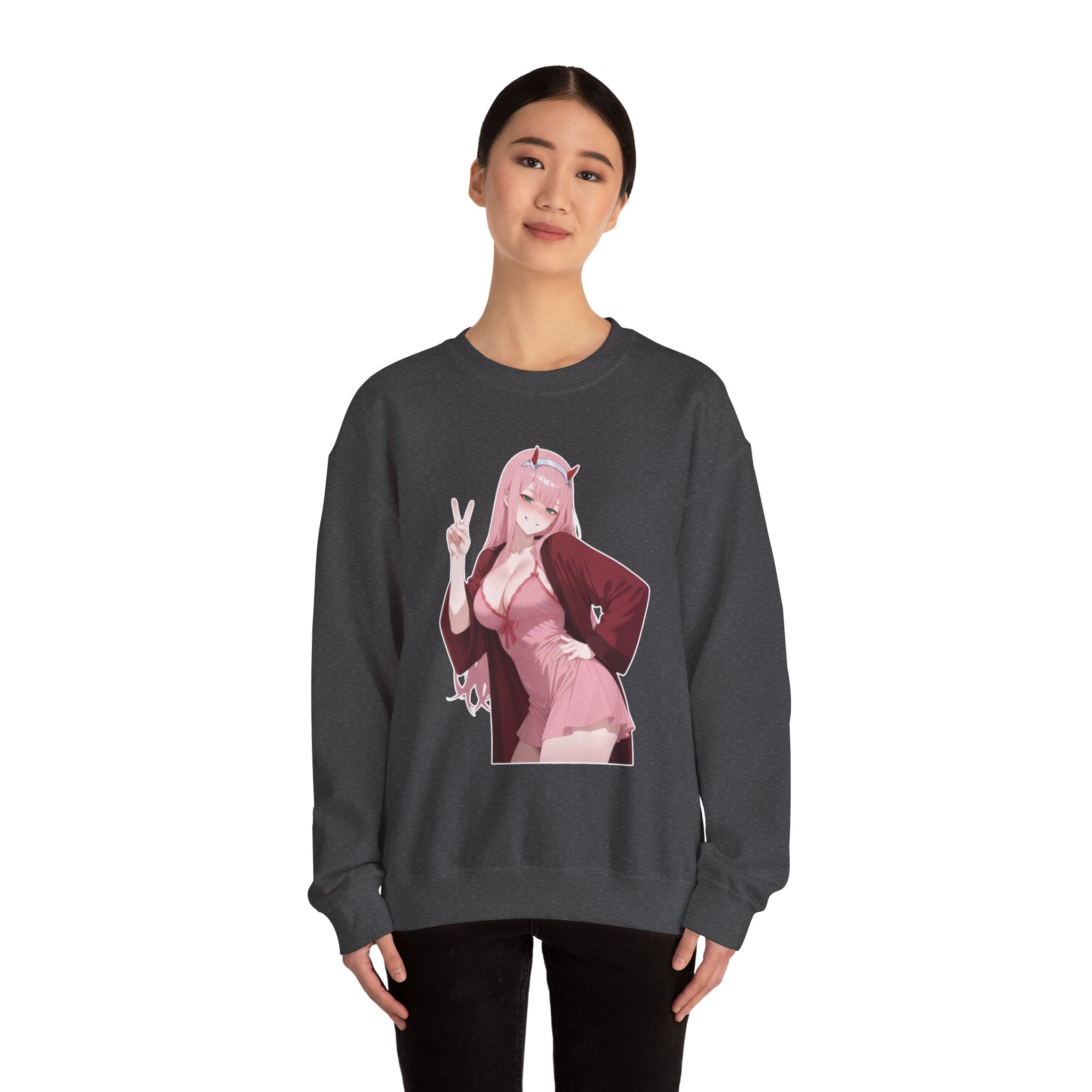 Zero Two Unisex Heavy Blend™ Crewneck Sweatshirt