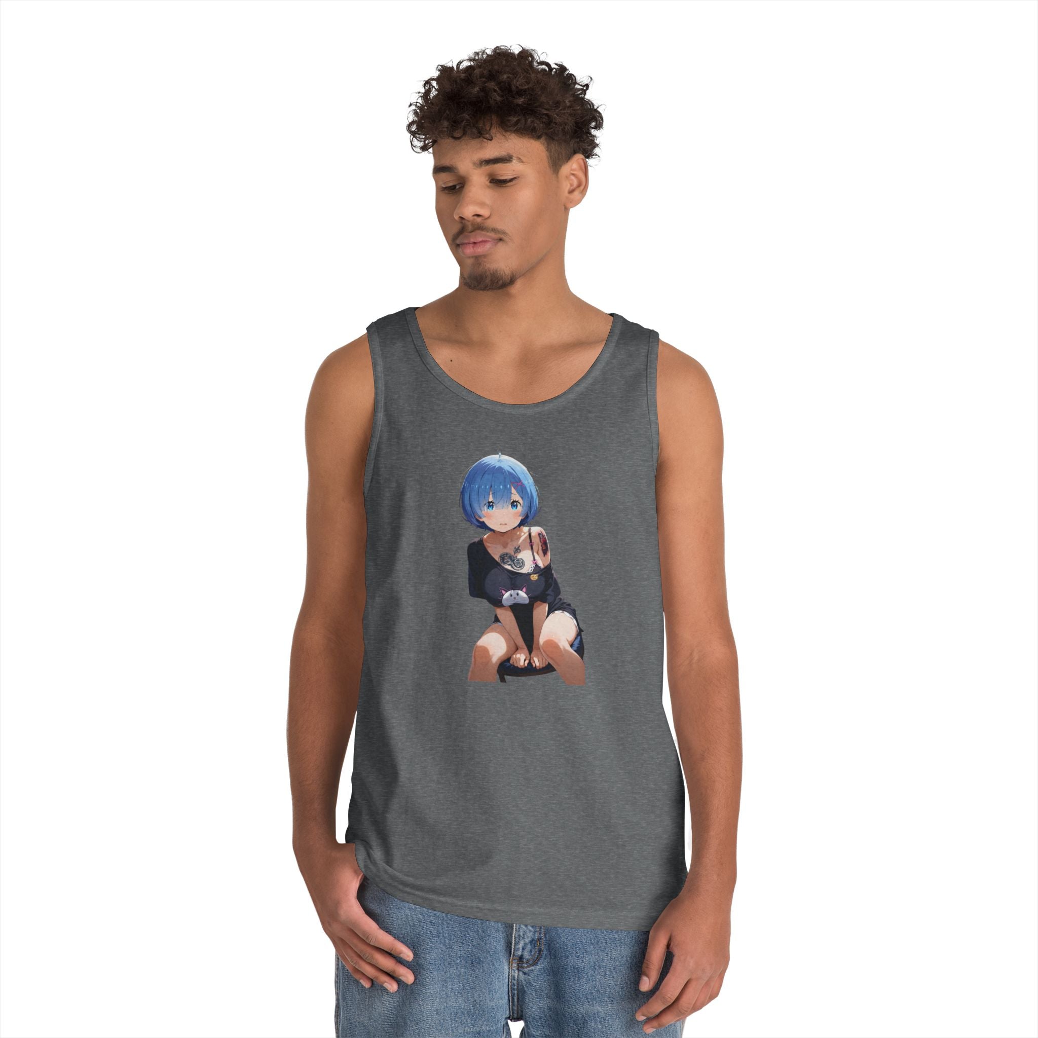 Sexy Rem Tattooed Heavy Cotton Tank Top