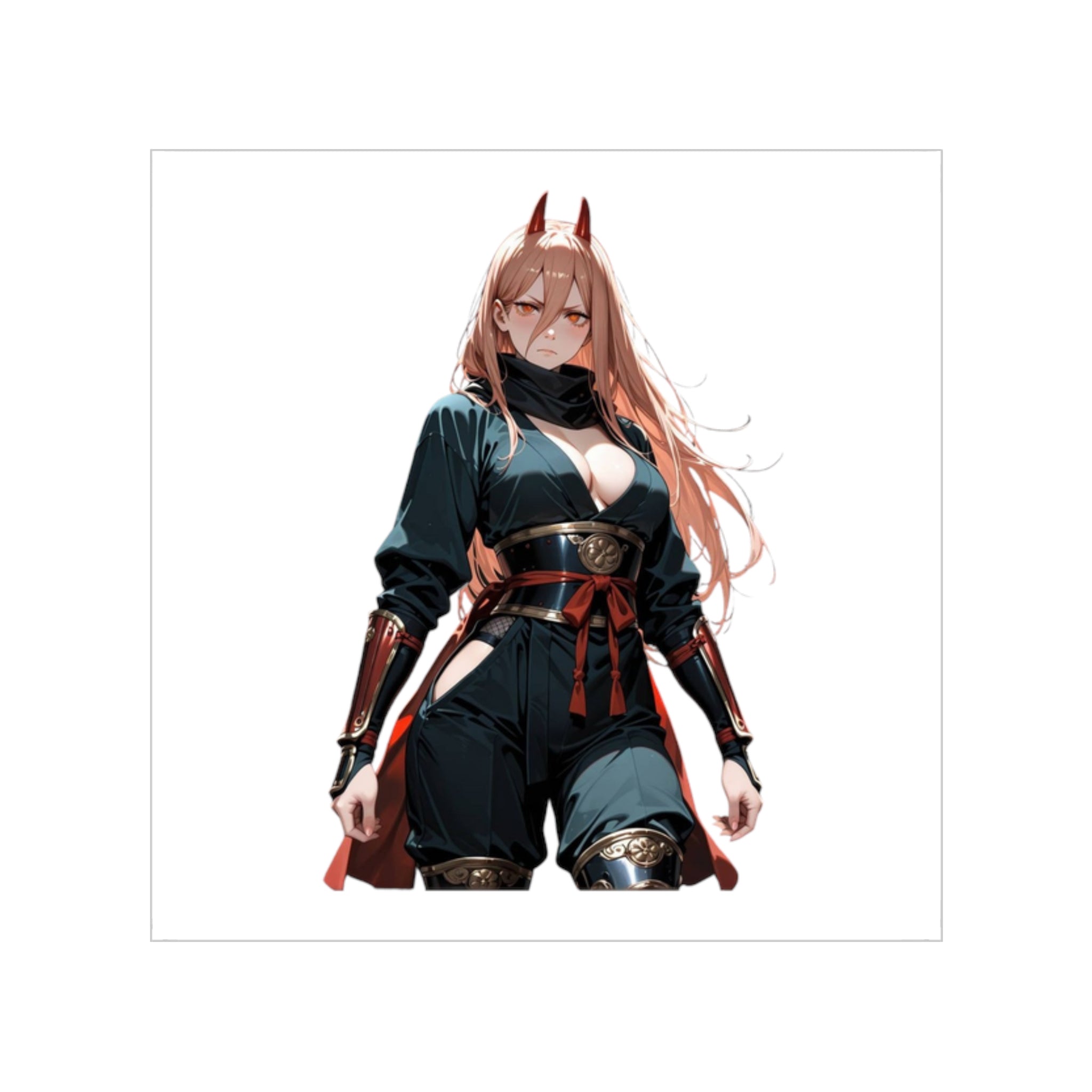 Power Samurai Waifu Sticker