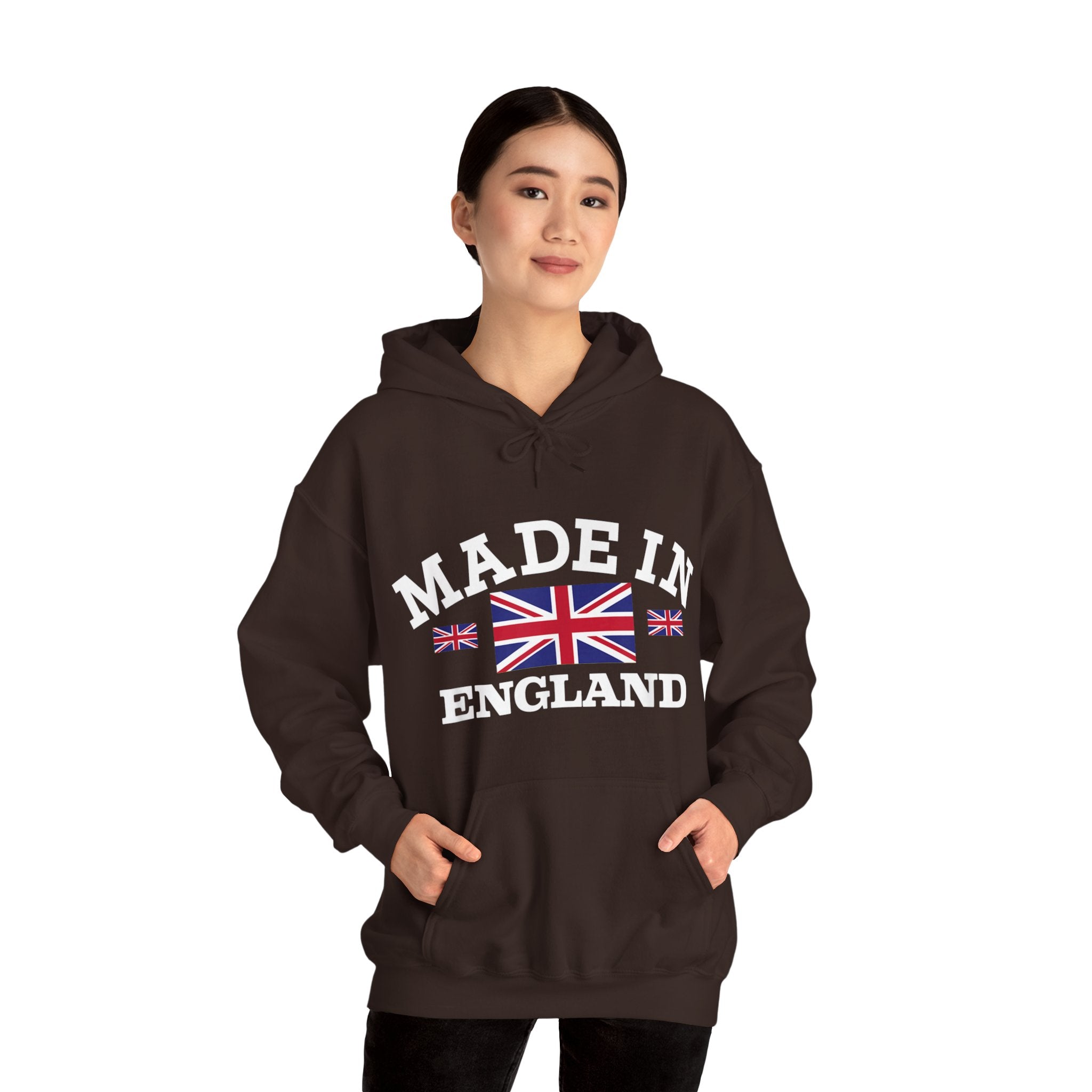 Made in England British Flag Union Jack Unisex Heavy Blend™ Hooded Sweatshirt