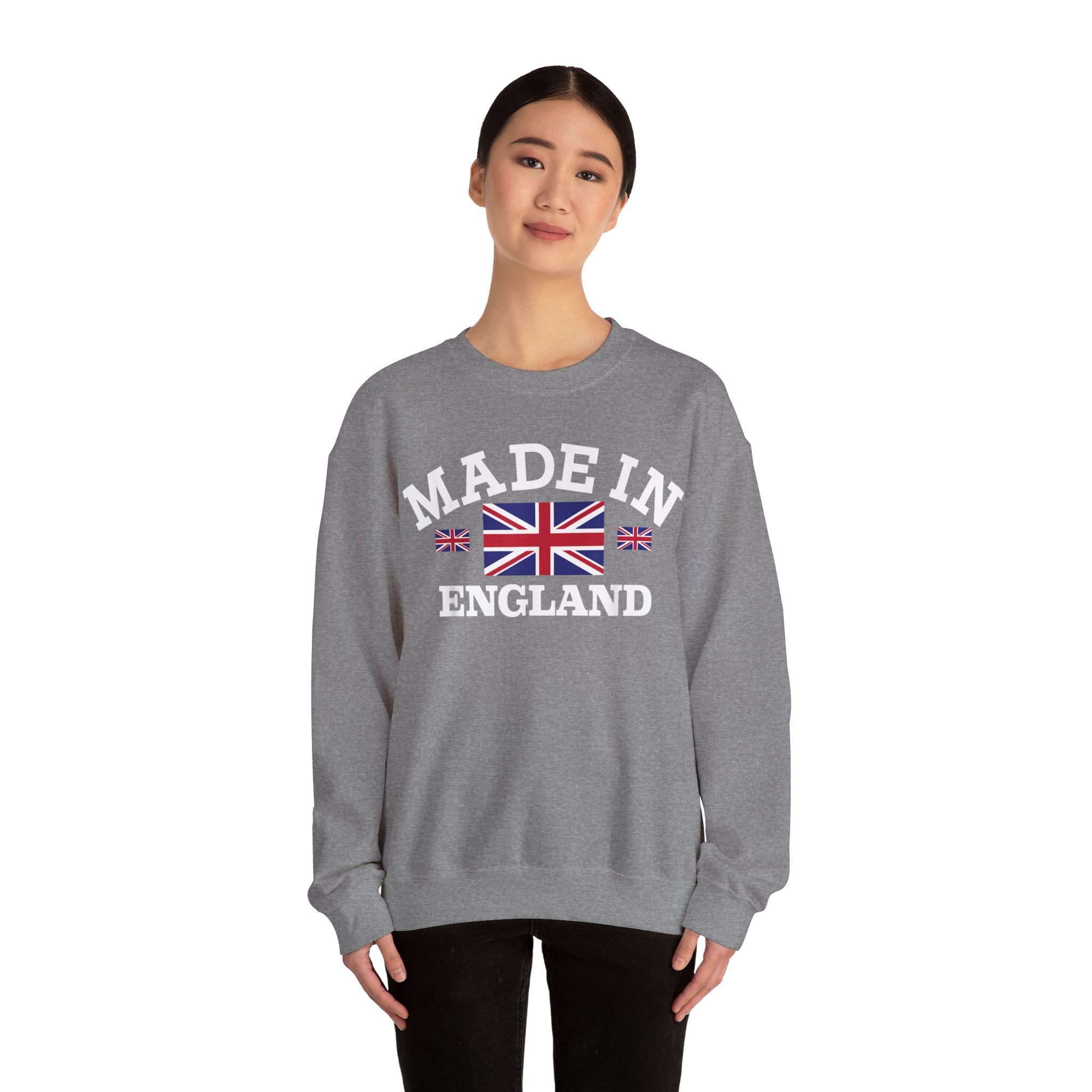 Made in England British Flag Union Jack Unisex Heavy Blend™ Crewneck Sweatshirt