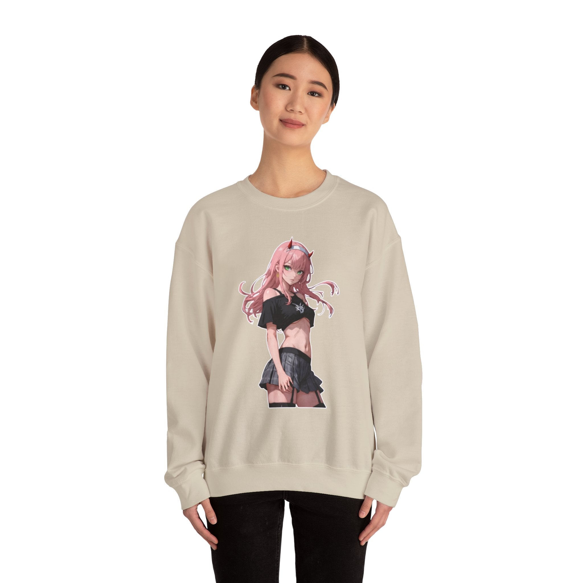 Zero Two Streetwear Style Unisex Heavy Blend™ Crewneck Sweatshirt