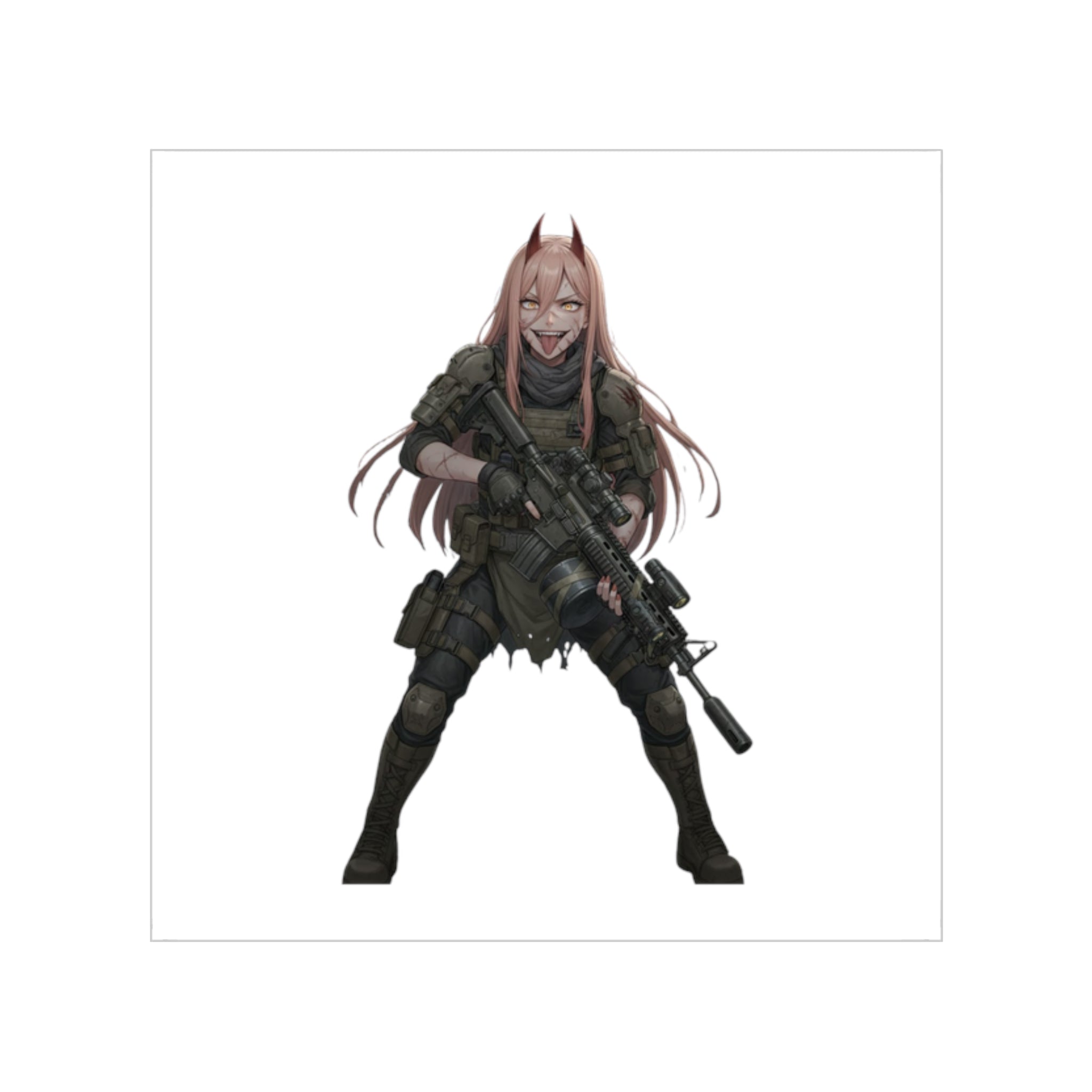 Power Demon Tactical Waifu Sticker