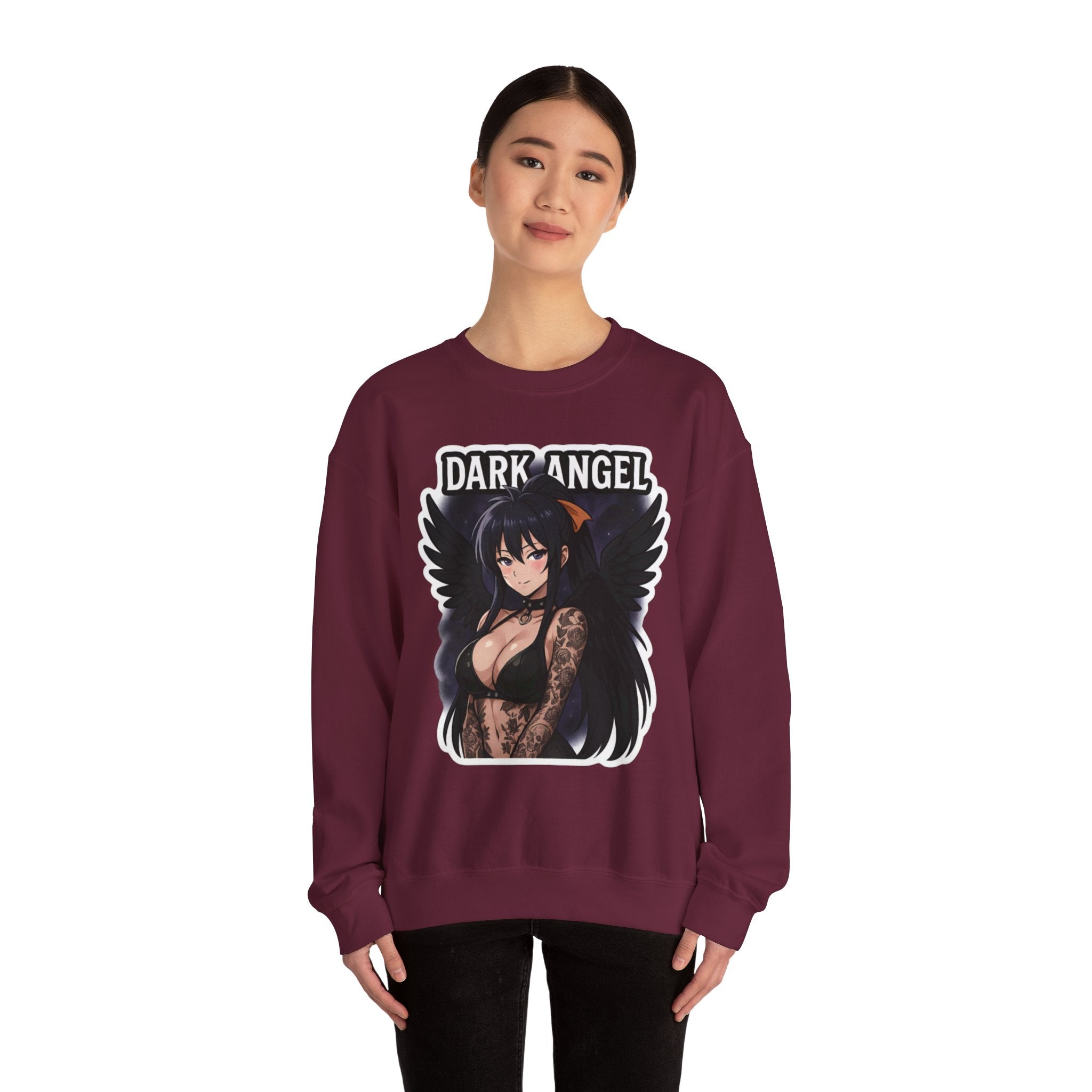 Akeno Himejima Dark Angel Unisex Heavy Blend™ Crewneck Sweatshirt