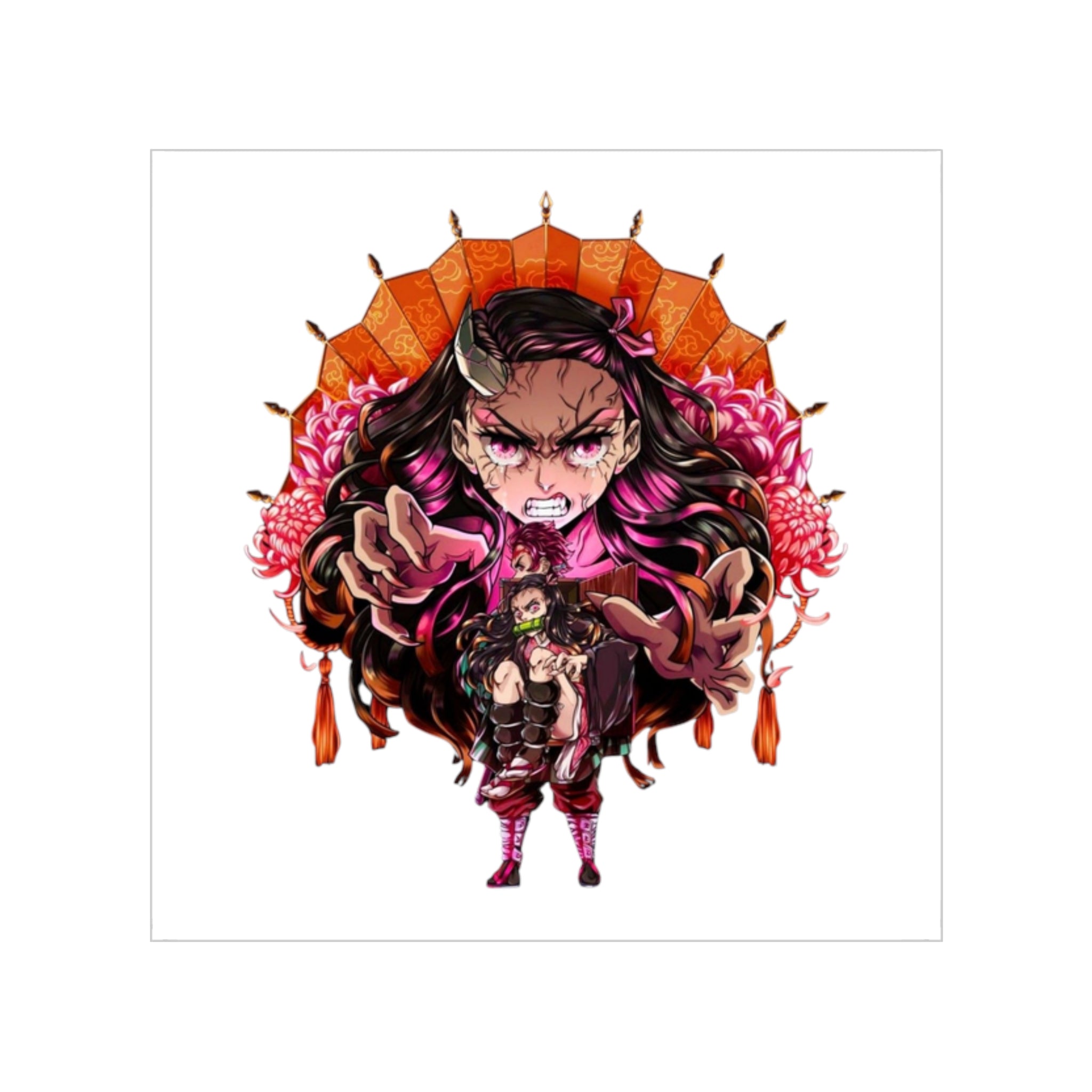 Nezuko Demon Waifu Sticker