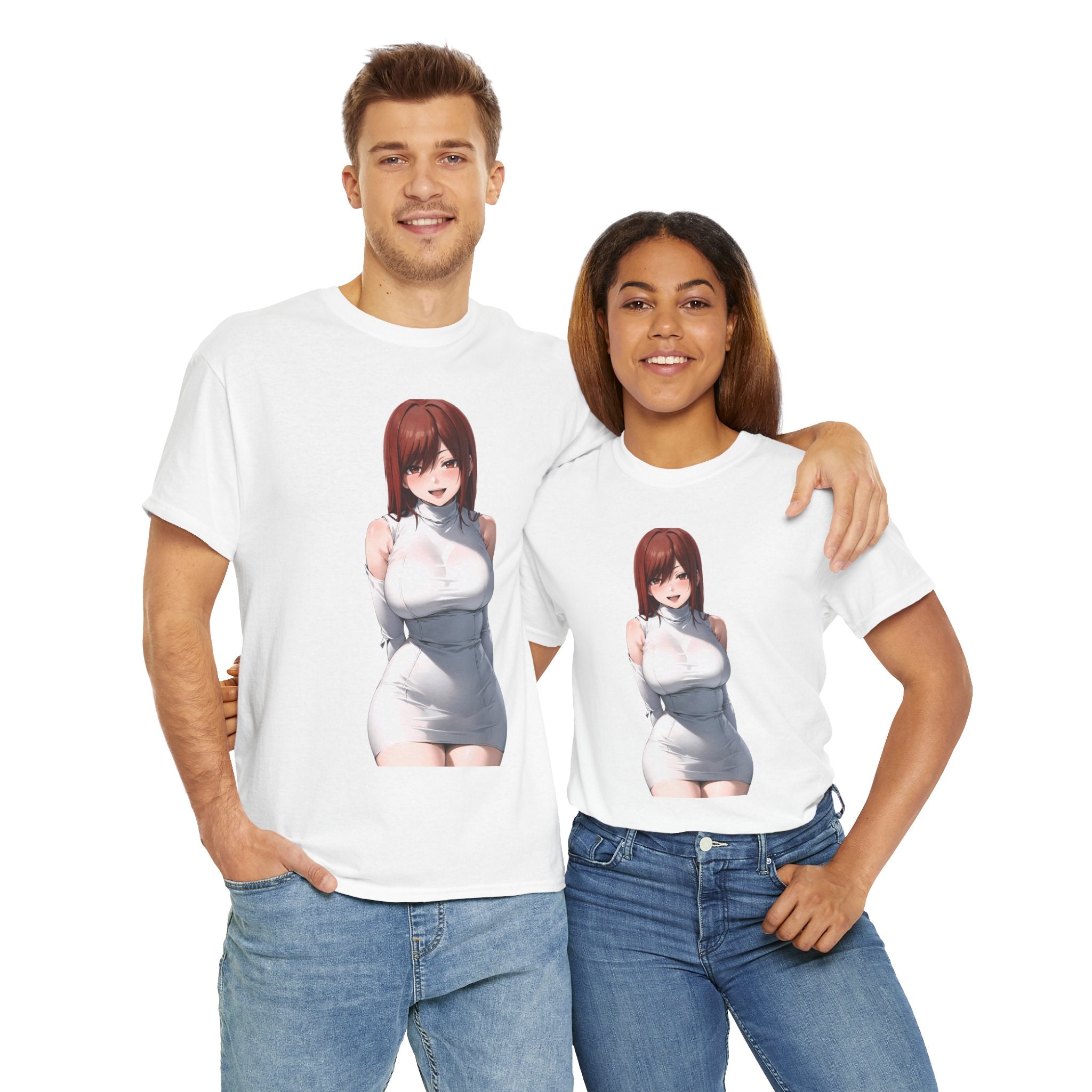 Ezra Scarlet Charming White Dress Anime Unisex Heavy Cotton Tee