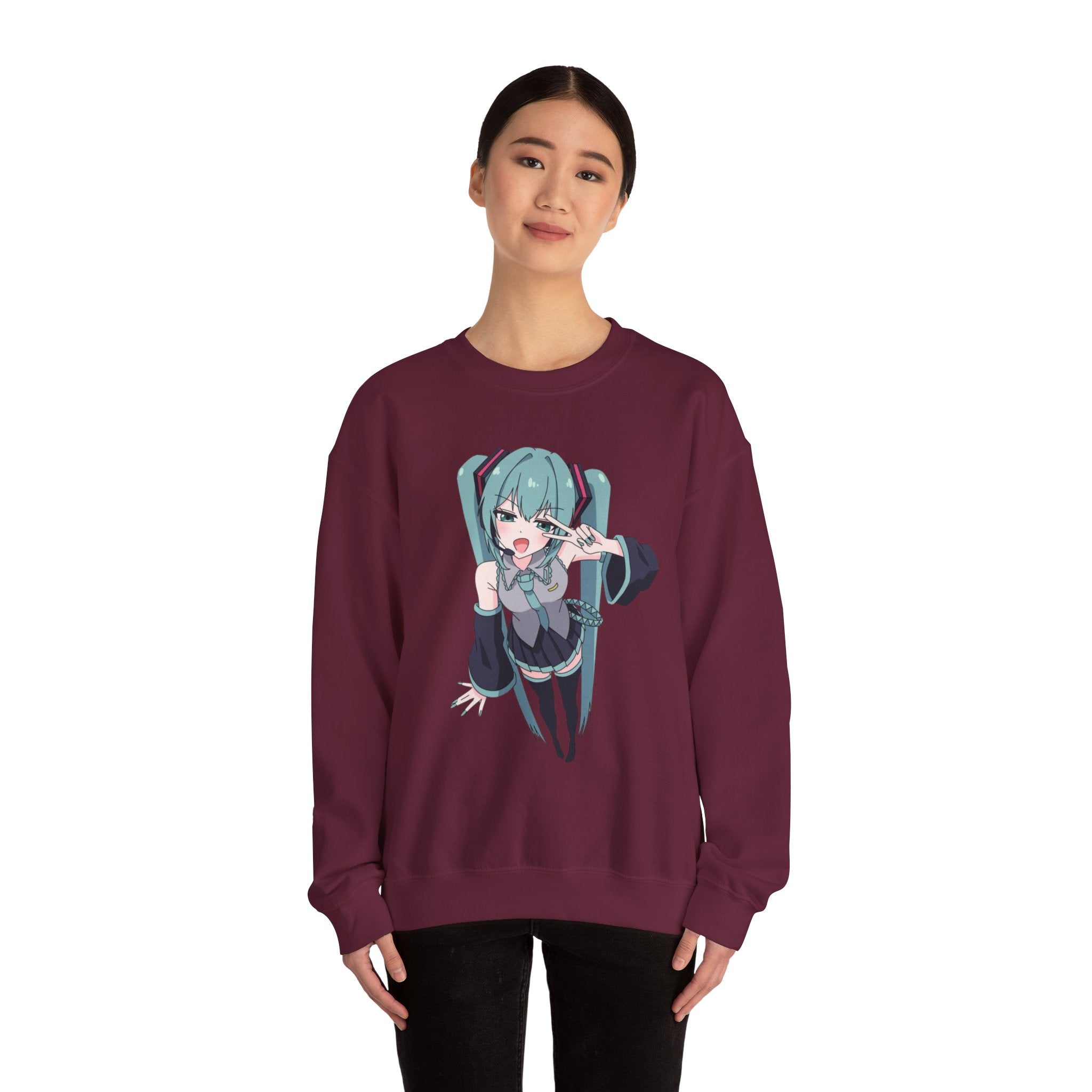 Hatsune Miku Unisex Heavy Blend™ Crewneck Sweatshirt