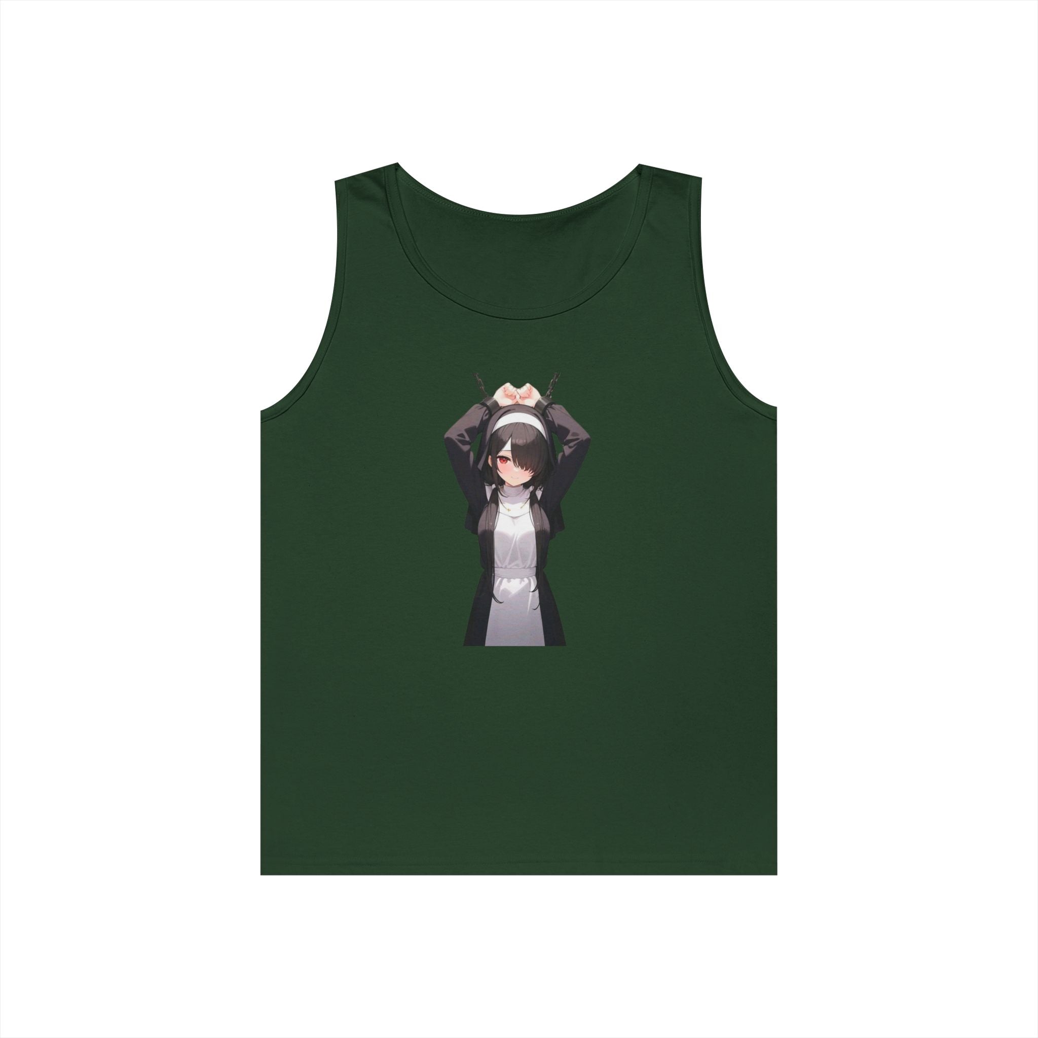 Tokisaki Kurum Nun Gothic Anime Heavy Cotton Tank Top