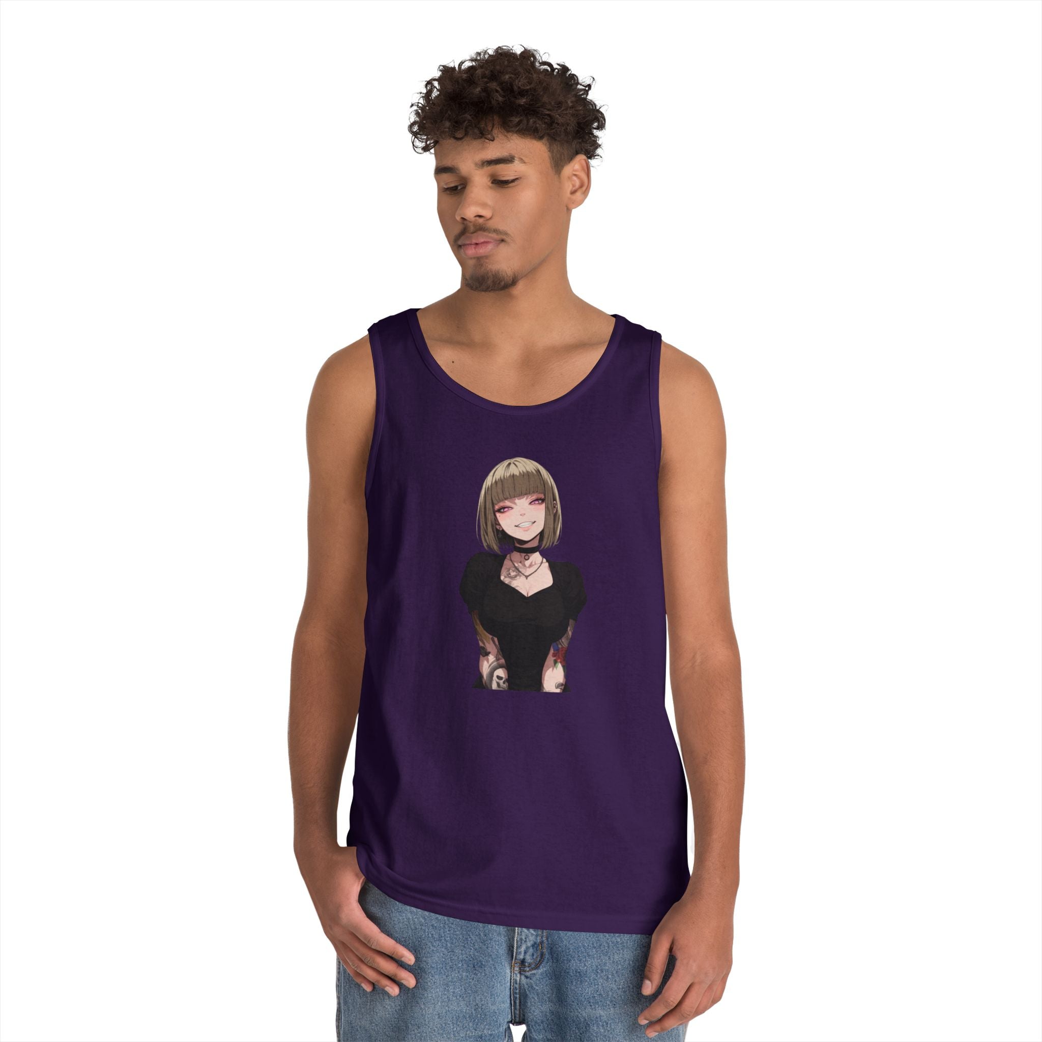 Sexy Style Himiko Toga Skull Tattooed Heavy Cotton Tank Top