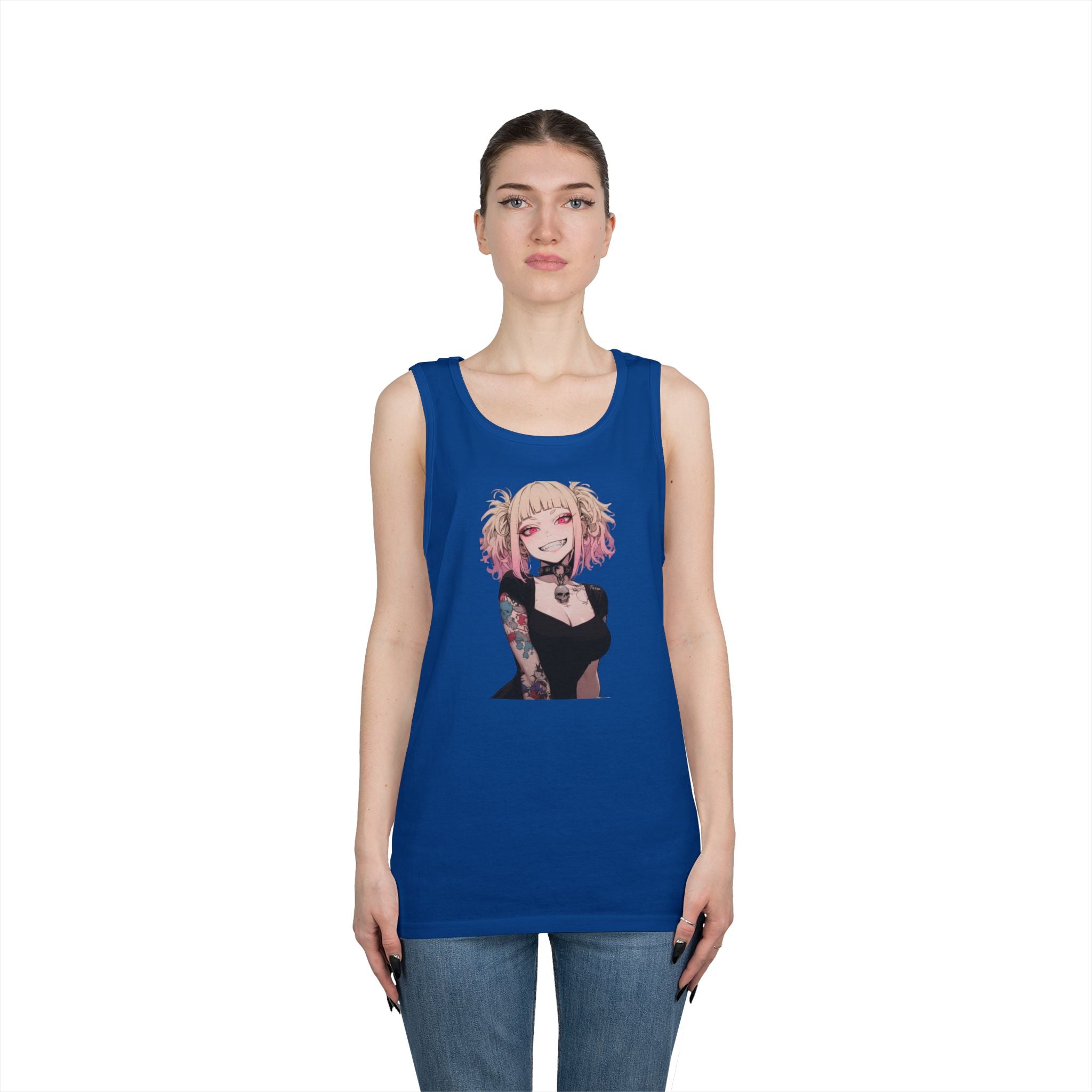 Gothic Himiko Toga Tattooed Crazy Heavy Cotton Tank Top