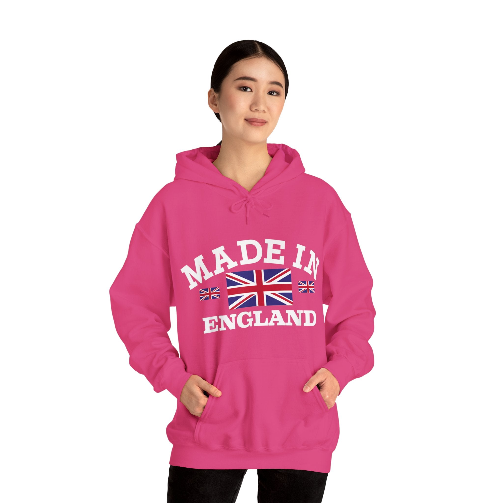 Made in England British Flag Union Jack Unisex Heavy Blend™ Hooded Sweatshirt