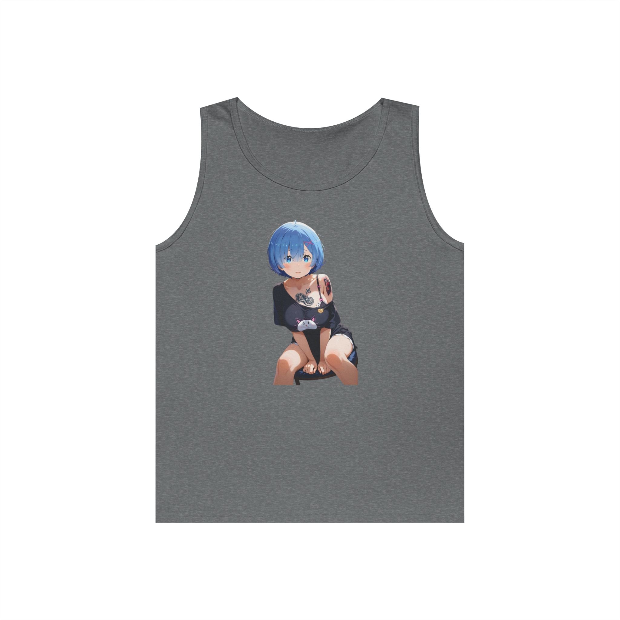 Sexy Rem Tattooed Heavy Cotton Tank Top