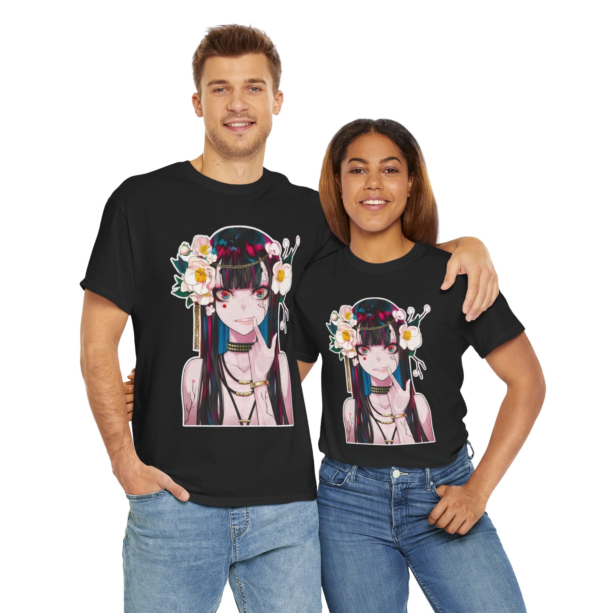 Vampire Girl Dark Fantasy Unisex Heavy Cotton Tee