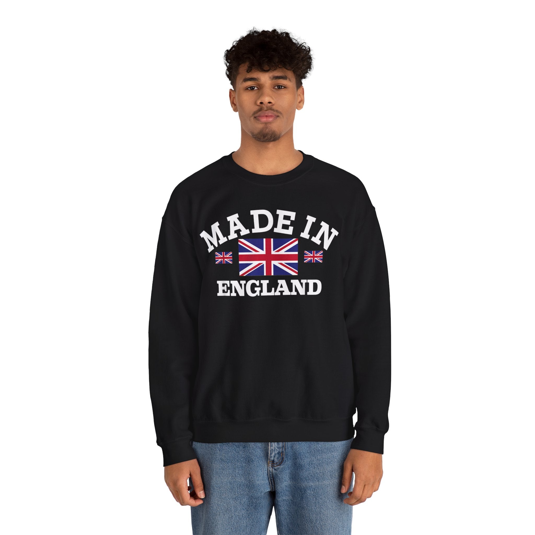 Made in England British Flag Union Jack Unisex Heavy Blend™ Crewneck Sweatshirt