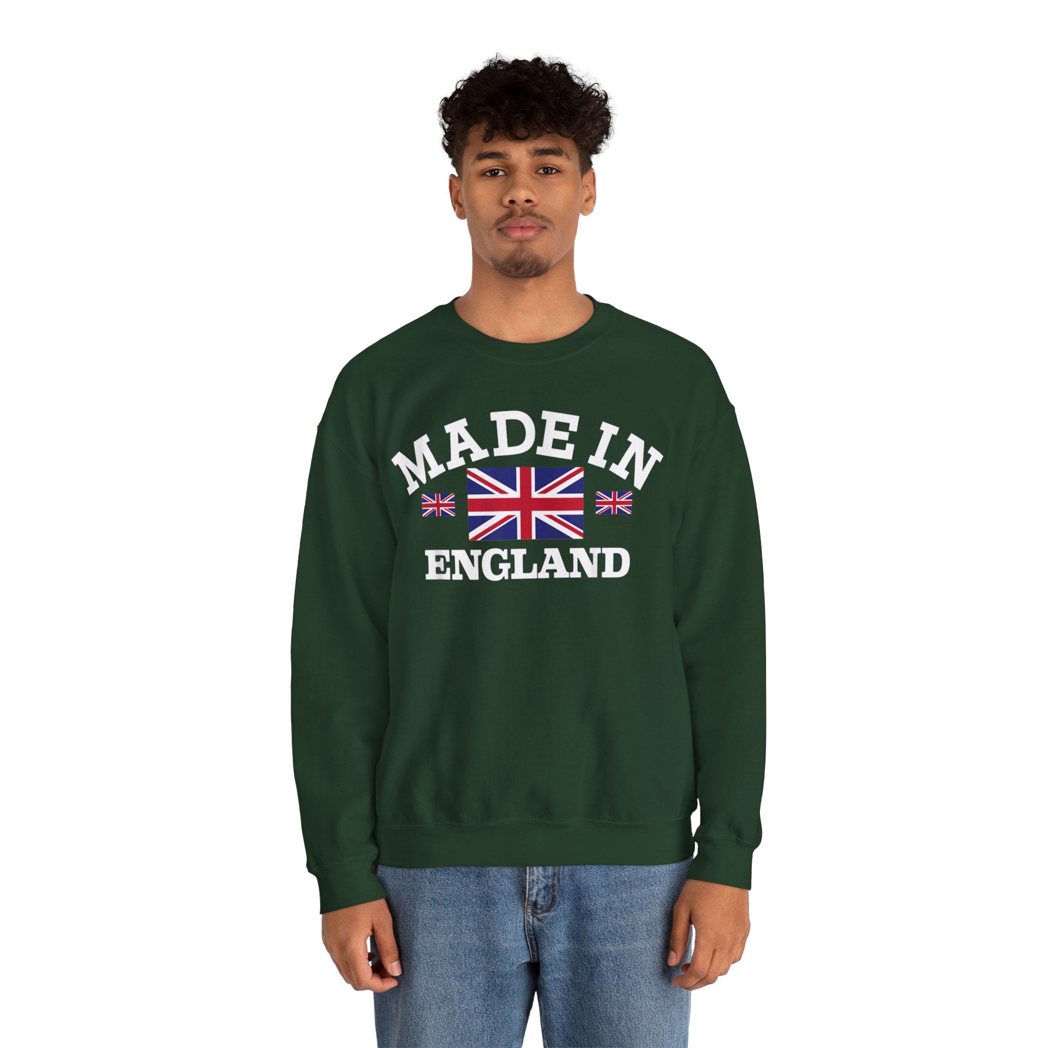 Made in England British Flag Union Jack Unisex Heavy Blend™ Crewneck Sweatshirt