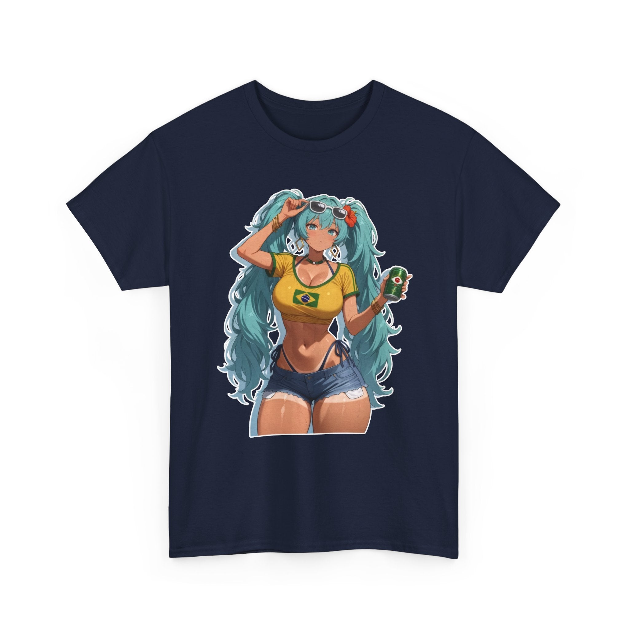 Hatsune Miku Brazil Girl Unisex Heavy Cotton Tee
