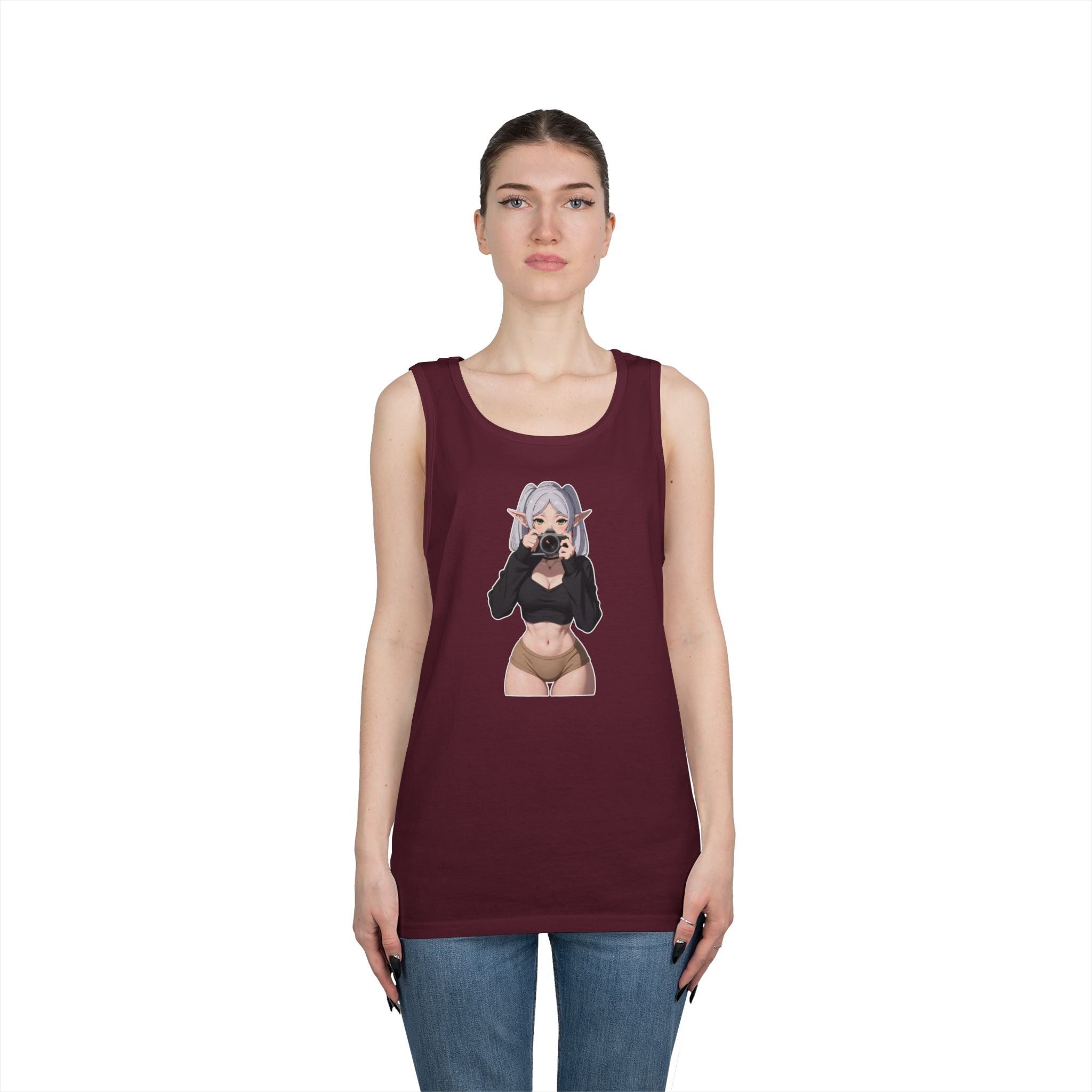 Frieren Cute Heavy Cotton Tank Top