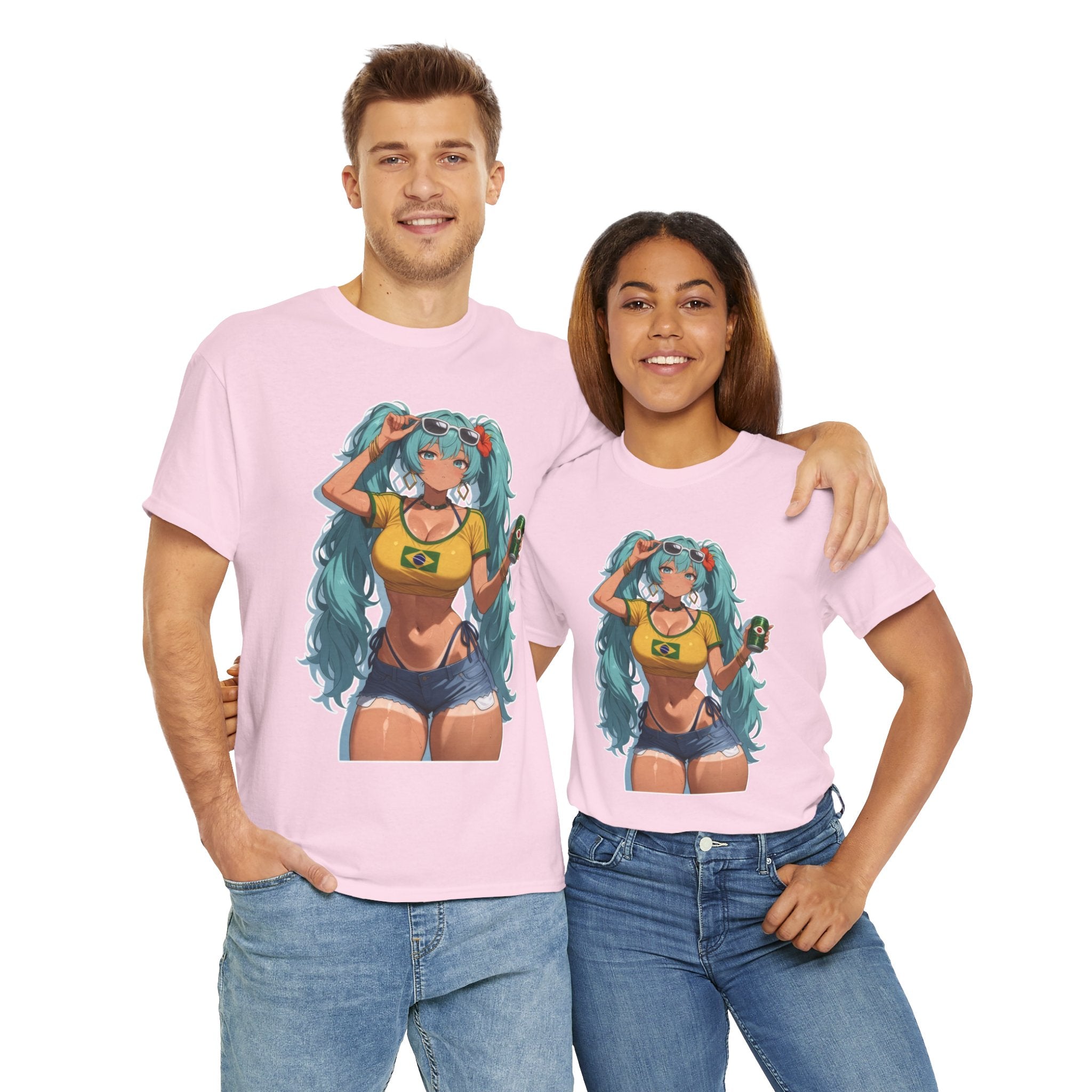 Hatsune Miku Brazil Girl Unisex Heavy Cotton Tee